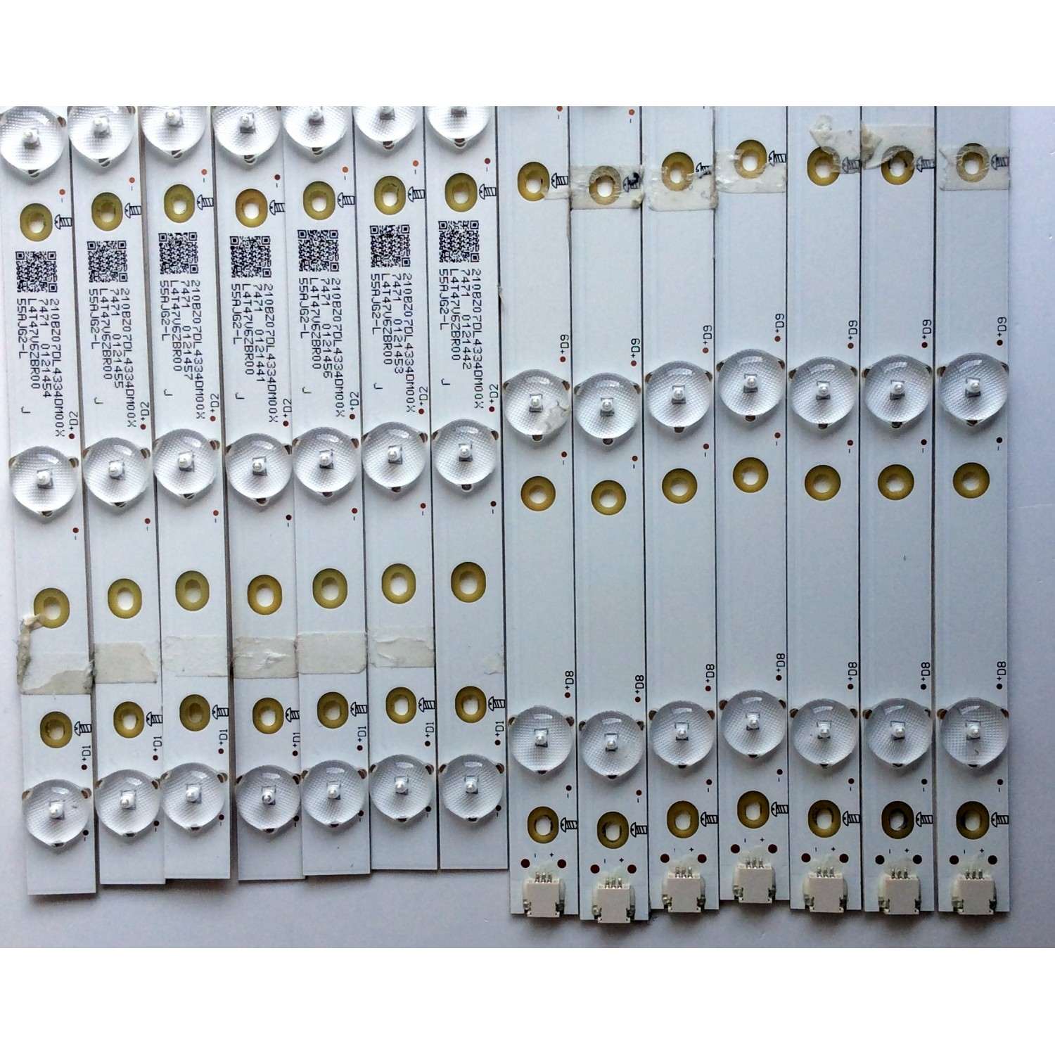 KIT DE LED´S PARA TV (14 PIEZAS) / INSIGNIA LB-PF3030-GJD2P6557X14AJG2-L-H / LB-PF3030-GJD2P6557X14AJG2-R-H / L4T47V6ZBR00 / 210BZ07DL4334DM00X / 55AJG2-L / 55AJG2-R / PANEL TPT550U1-QVN05.U / MODELO NS-55DR620NA18 - Imagen 4