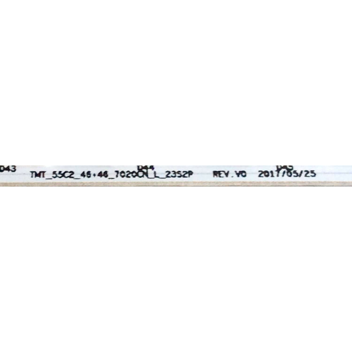 LED PARA TV / TCL E334789 / 55C2 / 68-748270-1BE / 170820A / YHE-4C-LB5546-YH05Q-130917-NW7XXX / YHE-4C-LB5546-YH06Q-130917-NW7XXX / PANEL LVU550NE3L CJ9W02 / MODELO 55C803TEAA - Imagen 2