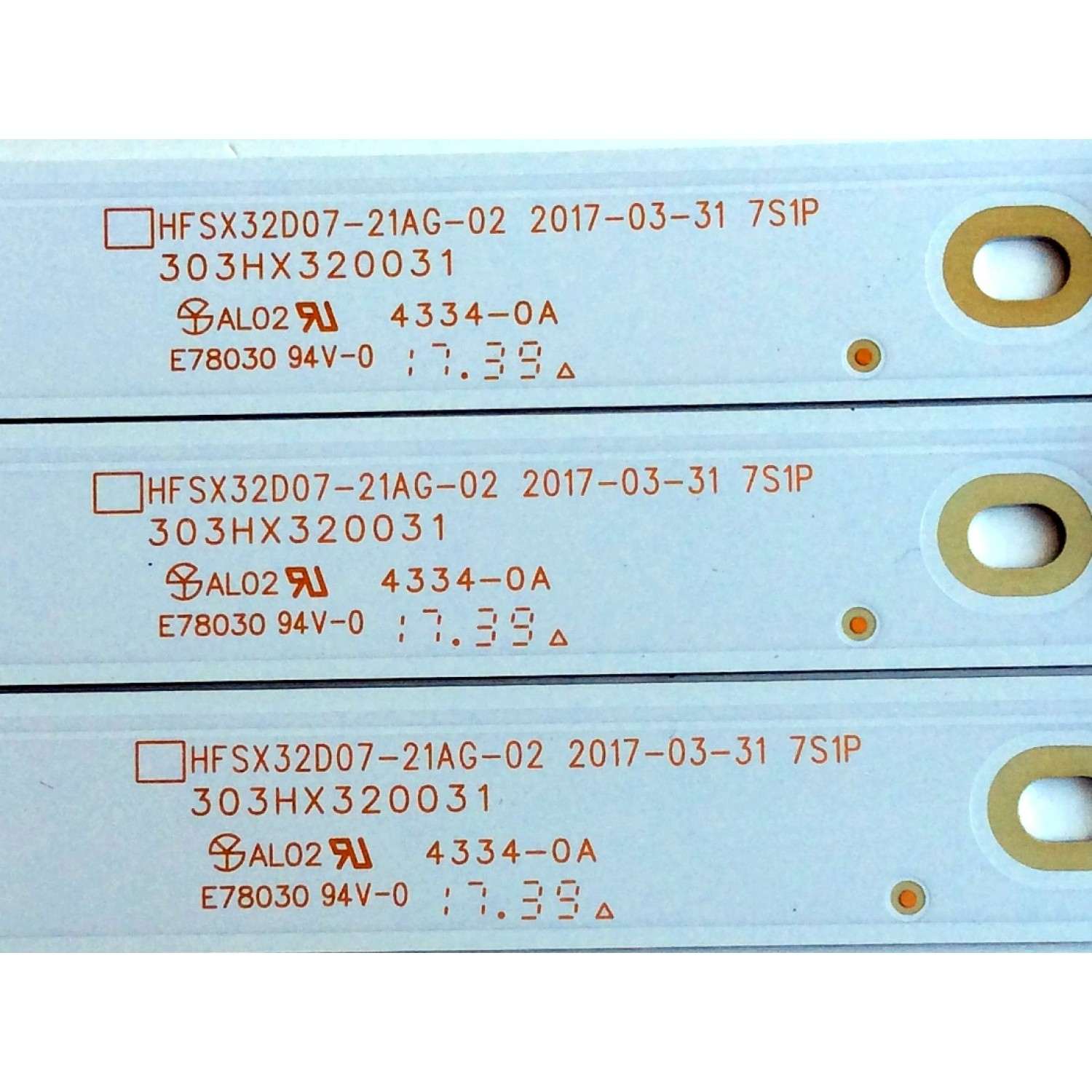 KIT DE LED´S PARA TV (3 PIEZAS) / VIZIO HFSX32D07-21AG-02 / 303HX320031 / HFSX32D07-21AG-02 2017-03-31 7S1P / 2010030291-8 / GC320M29 / PANEL BOEI320WX1-01 / MODELO D32HN-E4 LHBFVMKT - Imagen 3