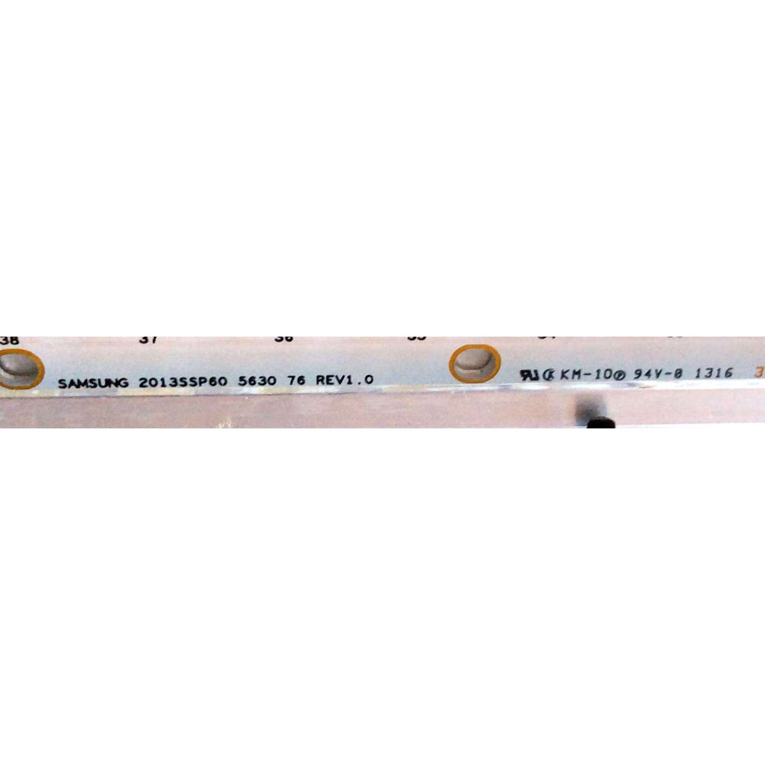 LED PARA TV / ((INCOMPLETO SOLO 1 PIEZA)) / SHARP 2013SSP60 / RB128WJ3 / SAMSUNG 2013SSP60 5630 76 REV1.0 / PANEL JE600D3HD60Z / MODELO LC-60LE857U - Imagen 2