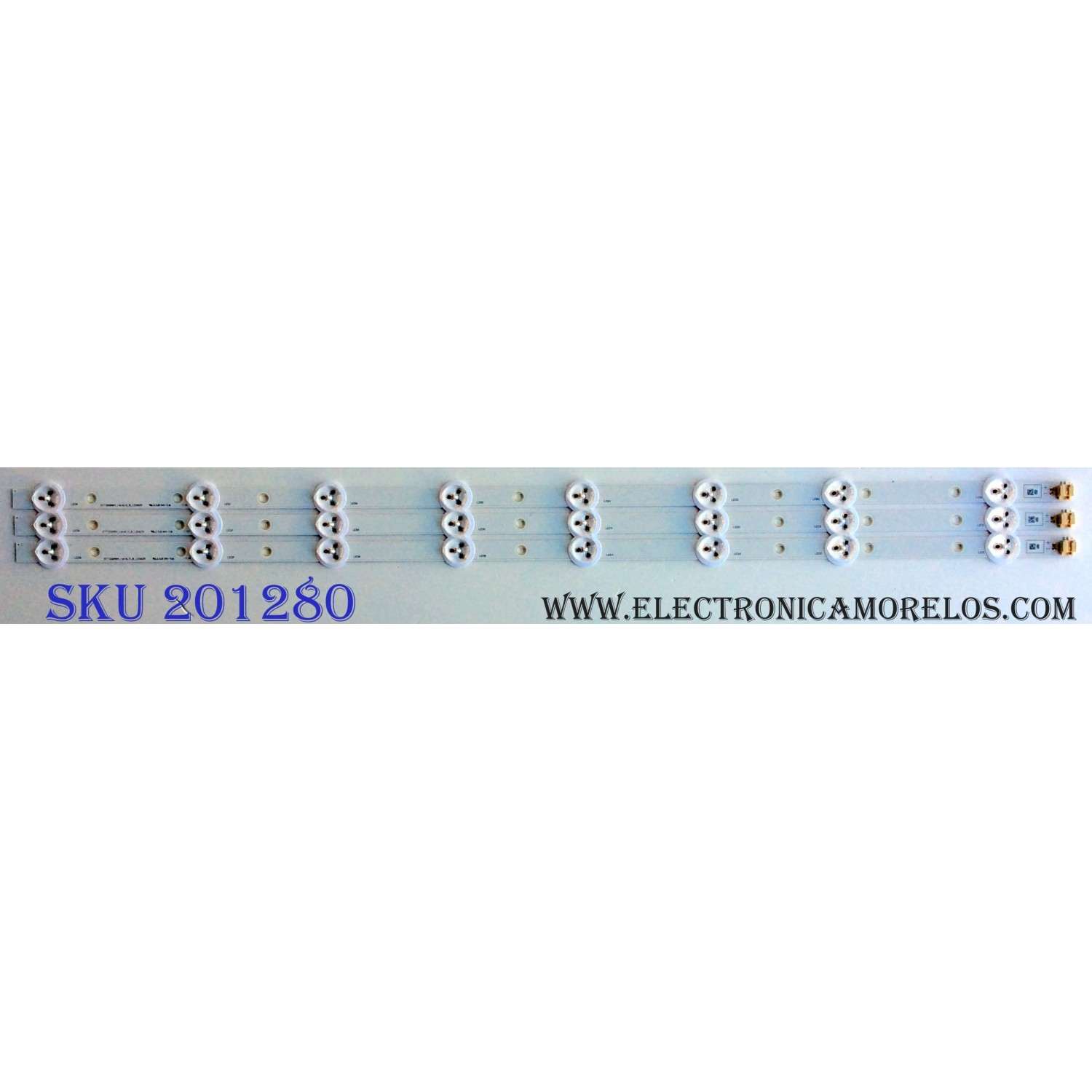 KIT DE LED´S PARA TV (3 PIEZAS) / TOSHIBA STT320A84_REV6.0_8_120629 / T2141 / PANEL C320LD-DH66 REV.1A / MODELO 32L1300U