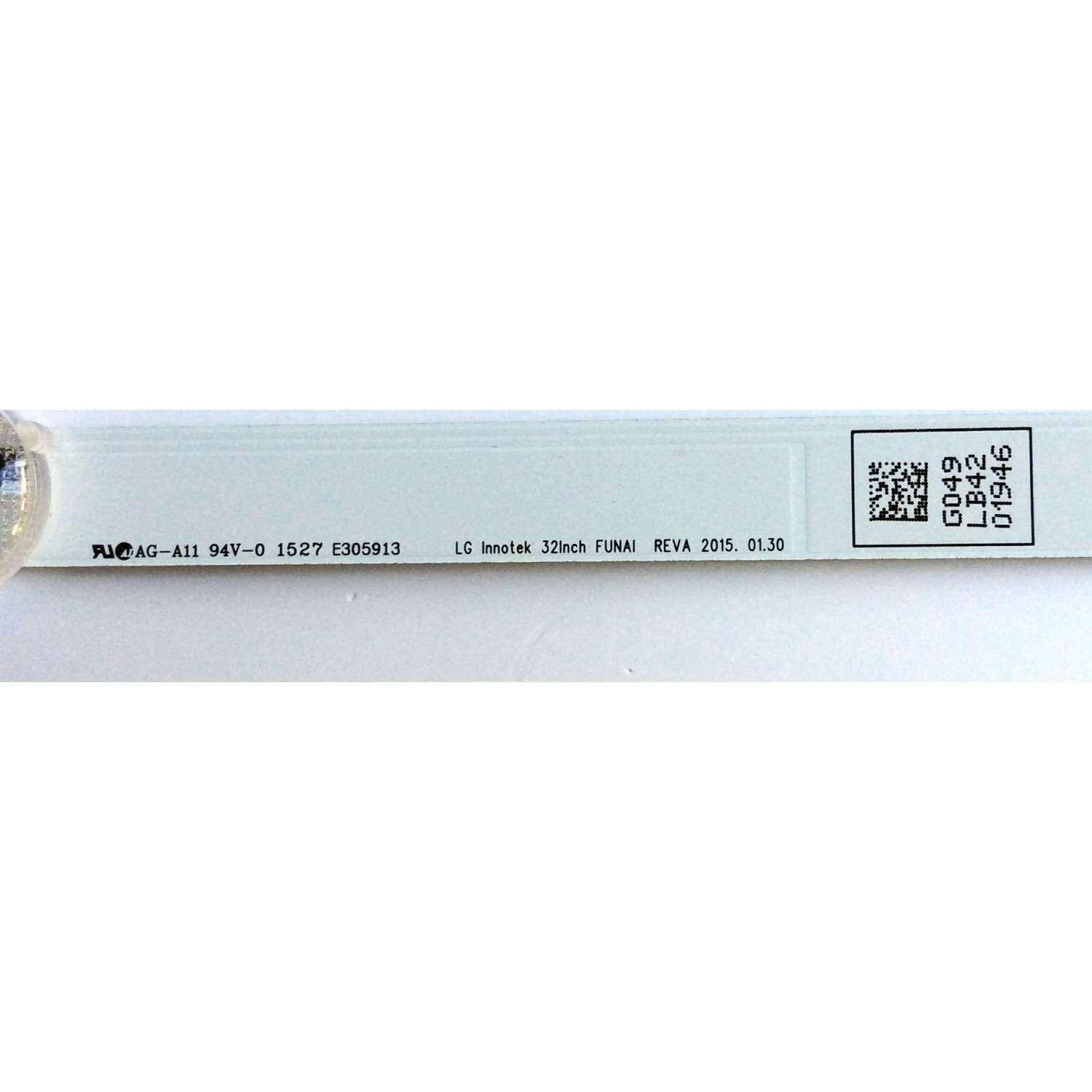 LED PARA TV / EMERSON UDULED0GS049 / 32W8S1P / LG INNOTEK 32INCH FUNAI REVA / REV.A / 01946 / PANEL U44FEXT / MODELO LF320EM4 - Imagen 4