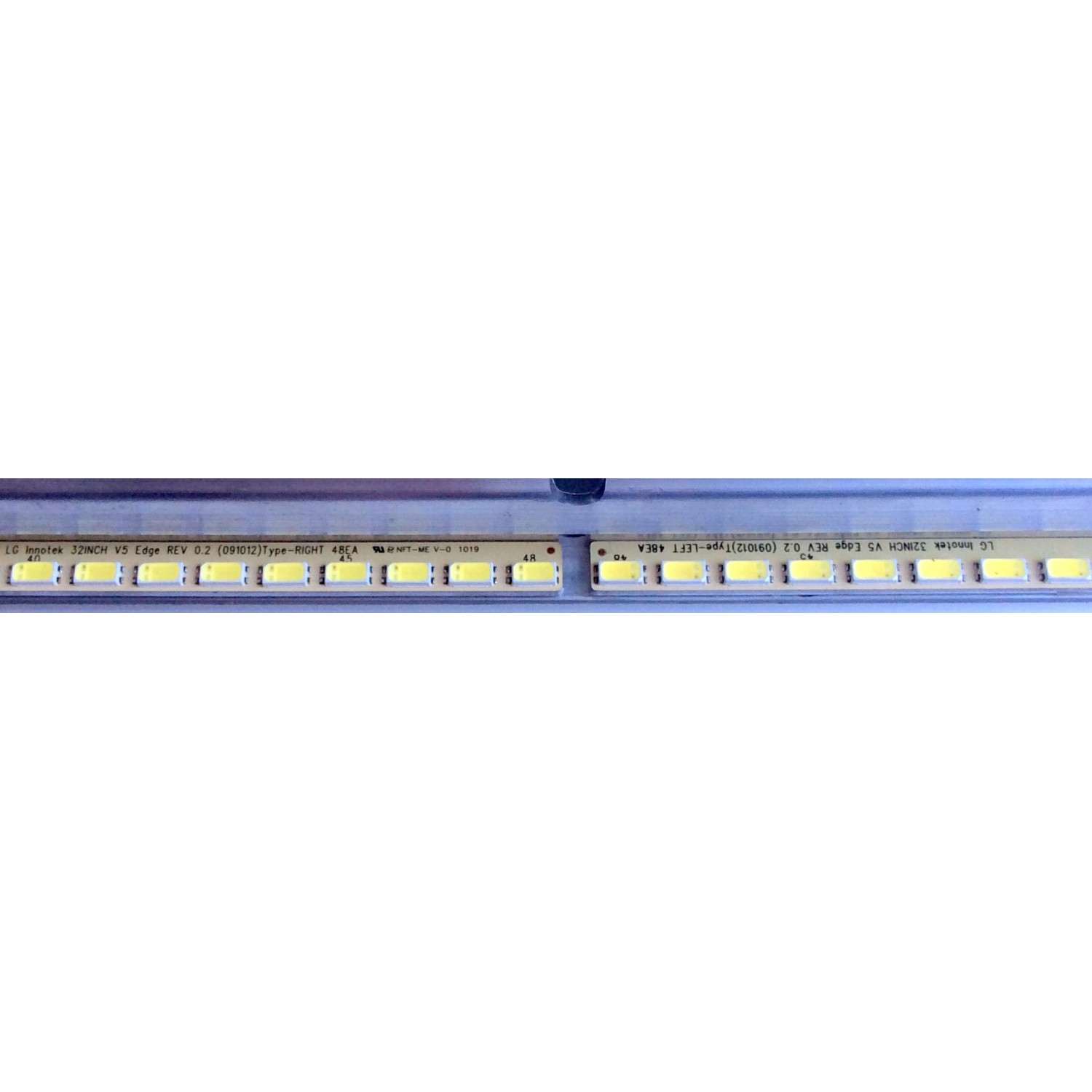KIT DE LED´S PARA TV (2 PIEZAS) / LG 3663L-0346A / 6091L-1246A / LG INNOTEK 32INCH V5 EDGE REV0.2 (091012)TYPE-RIGHT / LG INNOTEK 32INCH V5 EDGE REV0.2 (091012)TYPE-LEFT / PANEL LC320EUG (SC)(R1) / MODELO "32" - Imagen 5
