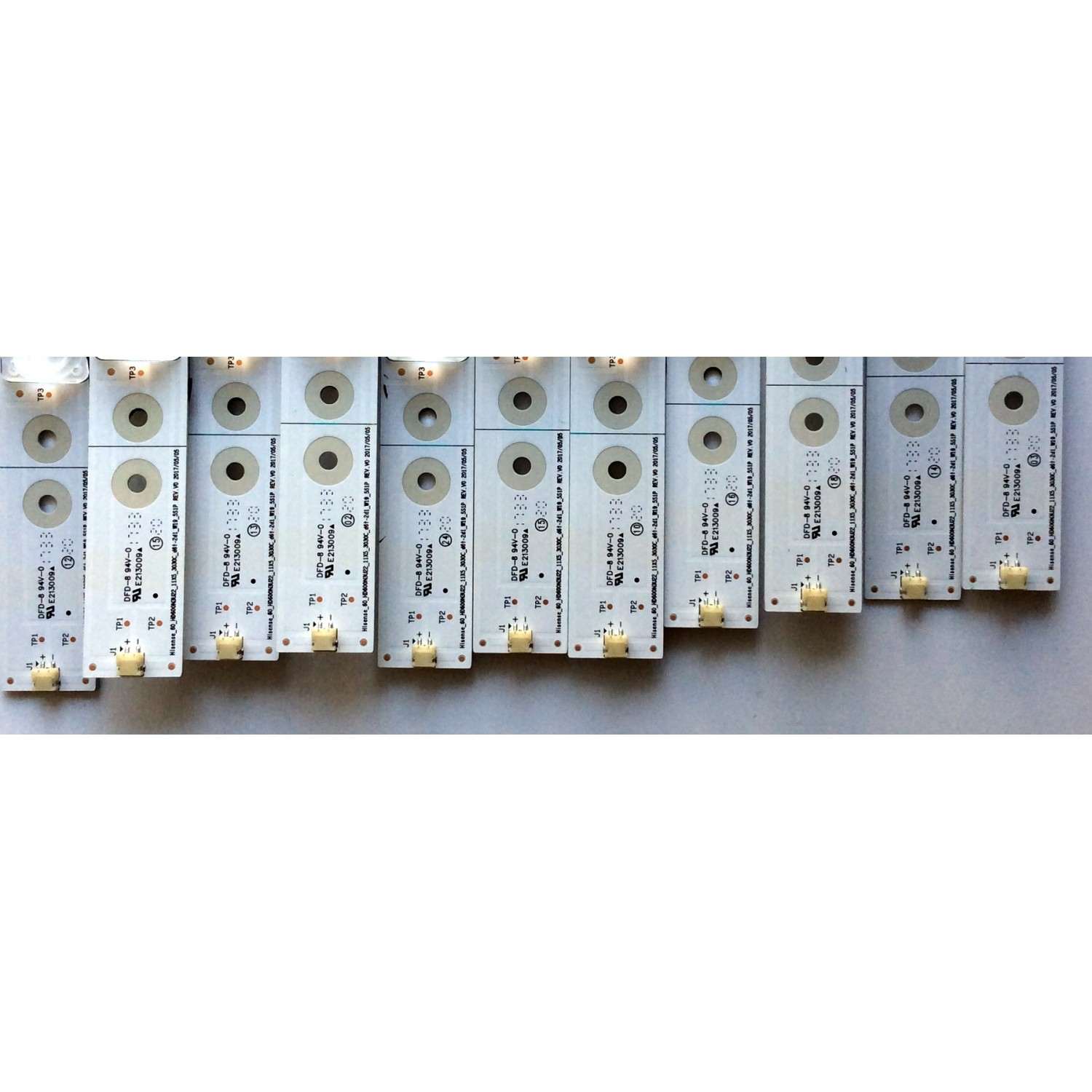 KIT DE LED´S PARA TV (11 PIEZAS) / HISENSE 1182314 / 115MA061L-B1 / HE60PWLZH / E348435 / NS-MCPCB-1450 / PANEL HD600N3U22\S1\GM\ROH / HD600N3U22-L2 /S0/GM/ROH / 220696 / HD650S1U71\S8\GM\CKD\ROH / MODELO 60DU6070 / 60H6E - Imagen 3