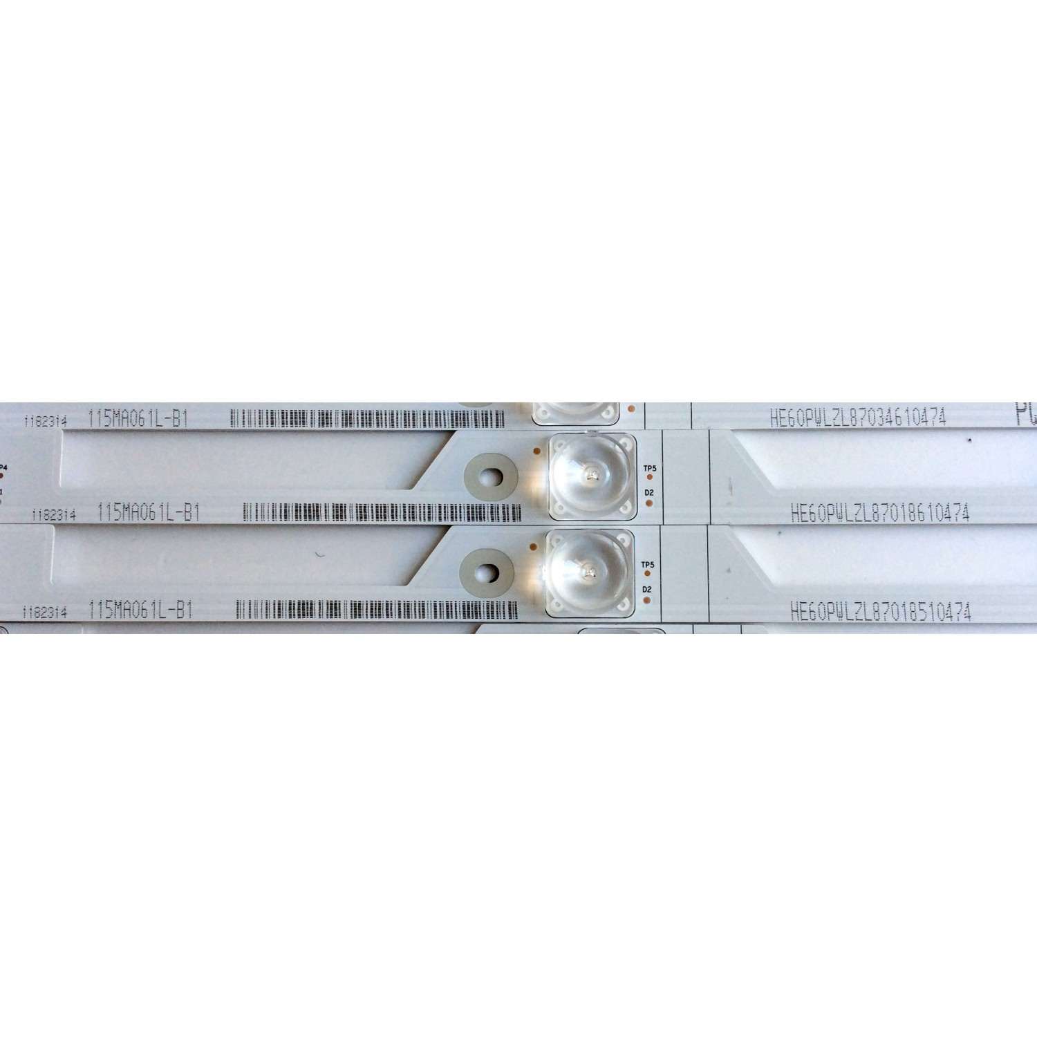 KIT DE LED´S PARA TV (11 PIEZAS) / HISENSE 1182314 / 115MA061L-B1 / HE60PWLZH / E348435 / NS-MCPCB-1450 / PANEL HD600N3U22\S1\GM\ROH / HD600N3U22-L2 /S0/GM/ROH / 220696 / HD650S1U71\S8\GM\CKD\ROH / MODELO 60DU6070 / 60H6E - Imagen 4