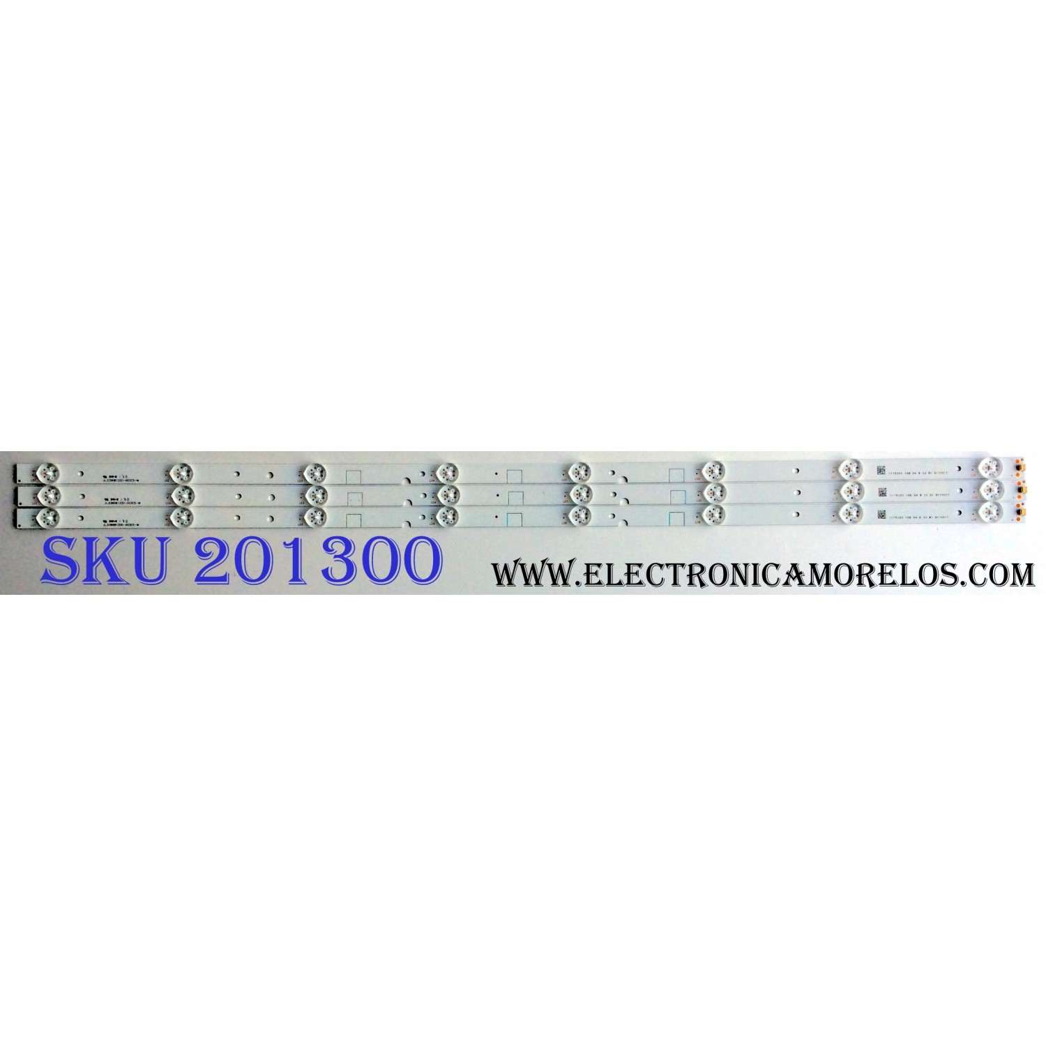 KIT DE LED´S PARA TV (3 PIEZAS) HISENSE JL.D39081330-003CS-M / 1175293 / 18B G4 B 32 B1 D170517 / PANEL`S JHD390N2F51\S0\FM\ROH / JHD390N2F51\SO\FM\ROH 214304 / MODELO 39H5D
