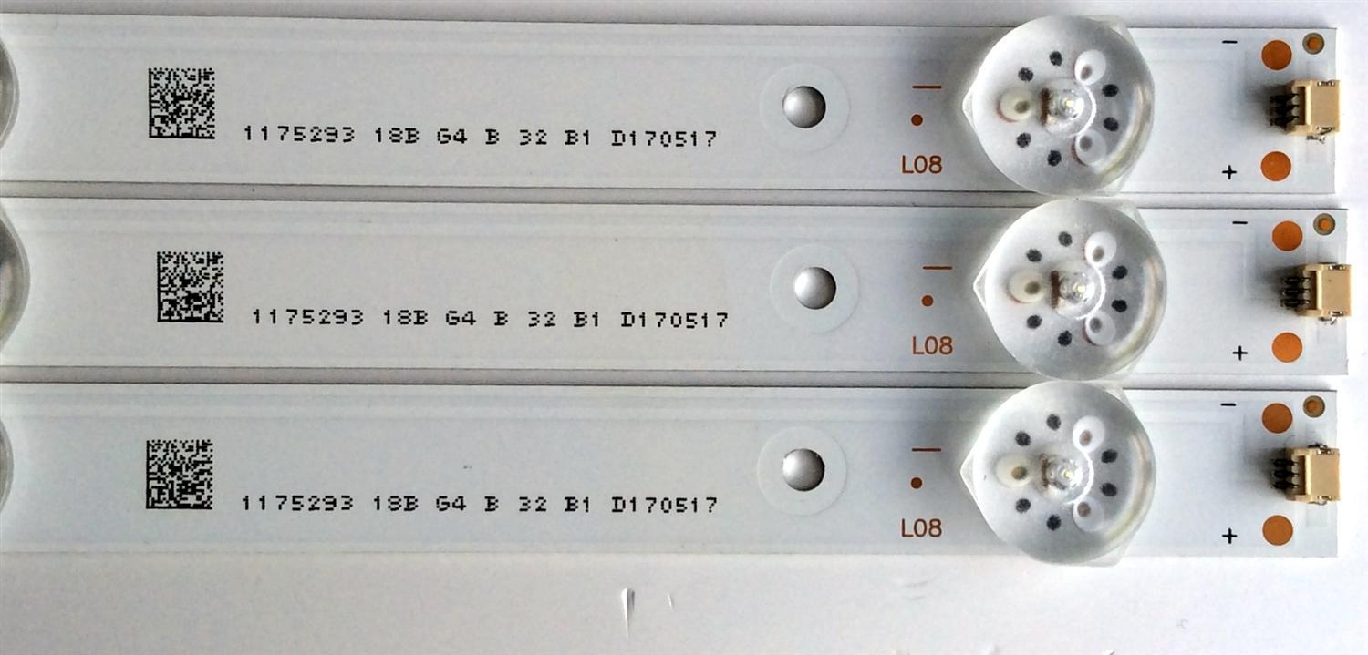 KIT DE LED´S PARA TV (3 PIEZAS) HISENSE JL.D39081330-003CS-M / 1175293 / 18B G4 B 32 B1 D170517 / PANEL`S JHD390N2F51\S0\FM\ROH / JHD390N2F51\SO\FM\ROH 214304 / MODELO 39H5D - Imagen 3
