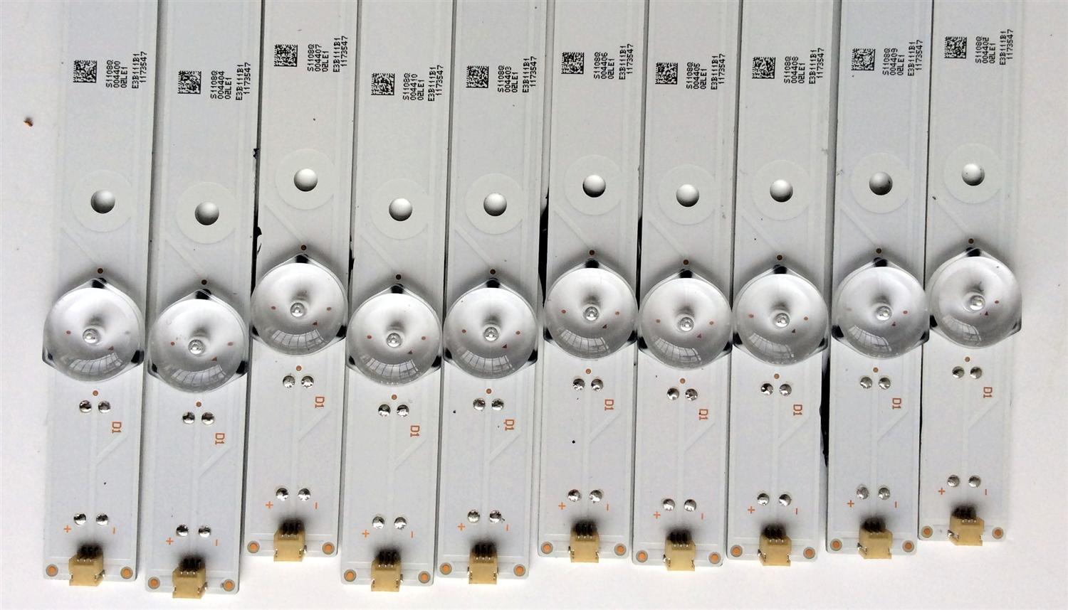 KIT DE LED´S PARA TV (10 PIEZAS) / HISENSE 1173547 / SVH550AQ0_REV00_RJW1_7LEDX10_161108 E3B111B1 / PANEL´S HD550K3U82-K1\S4\GM\ROH / HD550K3U82-K1\S0\GM\ROH / HD550K3U82-K1 / MODELOS 55H6D / 55DU6500 - Imagen 2
