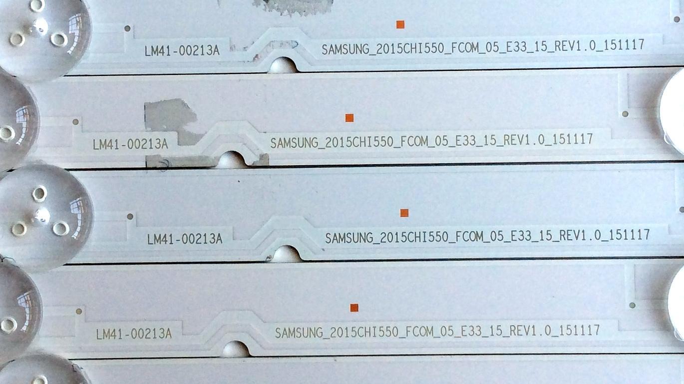 KIT DE LED´S PARA TV (10 PIEZAS) / HISENSE 1174600 / LM41-00213A / SAMSUNG_2015CHI550_FCOM_05_E33_15_REV1.0_151117 / E166702 / PANEL'S HD550K3F81-TX\S2\GM\ROH / HD550K3F81-TX\S3\GM\ROH / MODELO 55H4D / NS-55D420NA18 - Imagen 3