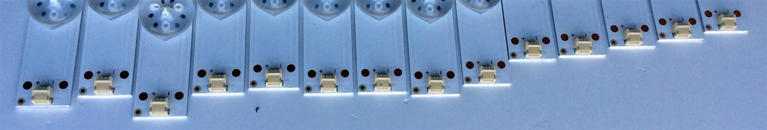 KIT DE LED´S PARA TV (14 PIEZAS) / HISENSE JL.D65061330-003AS-M / JL.D65061330-003BS-M / 1178979 / 0007 / 739628 / 1178979 / 18A F5 B 30 B1 N171204 WH / PANEL HD650M5U52-B1\S0\GM\ROH / 217179 / MODELO 65H6D - Imagen 4