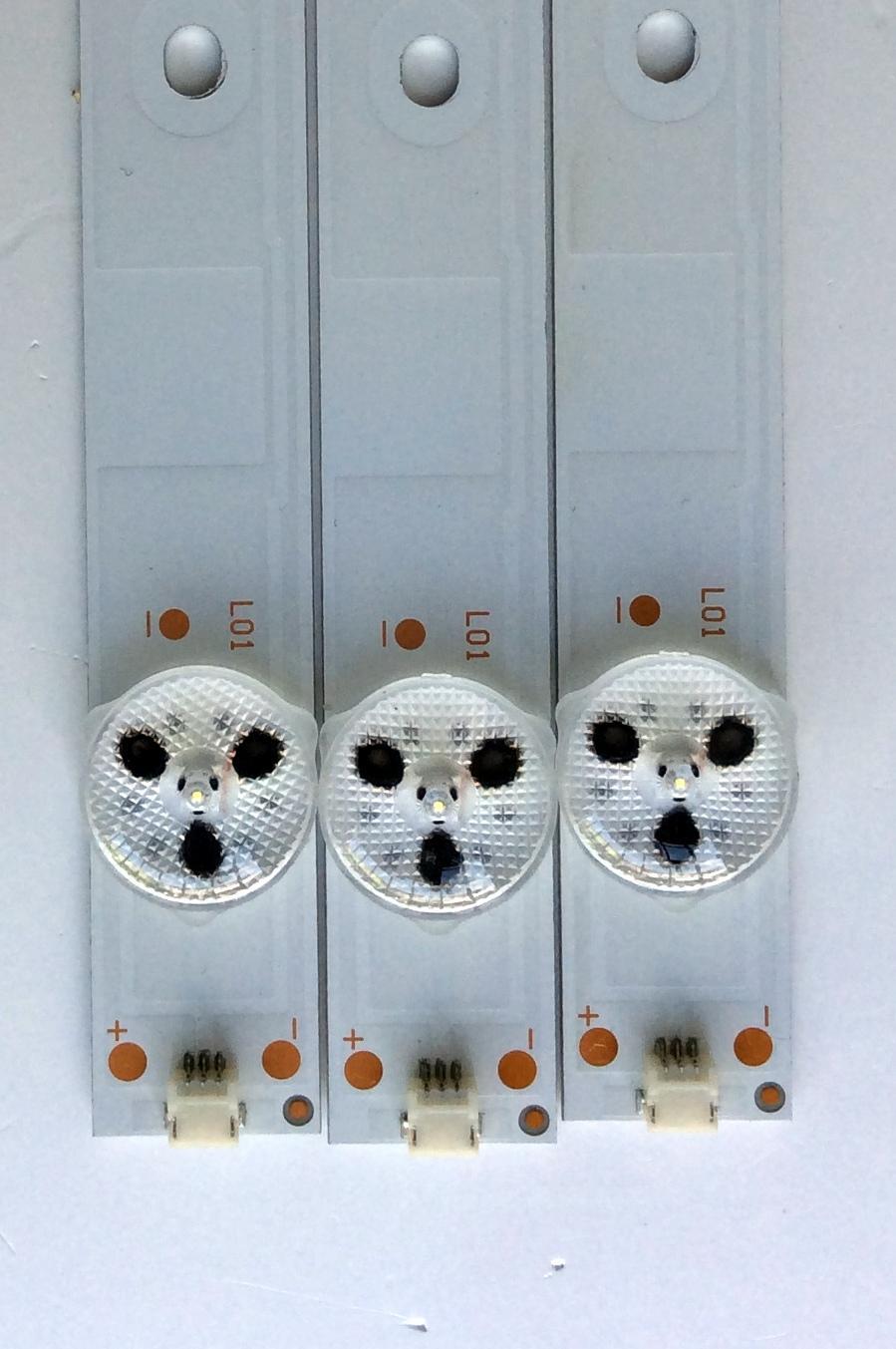 KIT DE LED´S PARA TV HISENSE ((3 PIEZAS)) / NUMERO DE PARTE JL.D40081330-003BS-M / 1155208 / 1175553 / PANEL`S JHD396DF / JHD396D5F01 / HD396DF / JHD396DF-E01 / HD400DF-E33/F2/S9/GM/ROH / MODELOS / 40H3B / 40H5B / 40H3C1 / LC-40LB480U / NS-40D510NA19 - Imagen 2