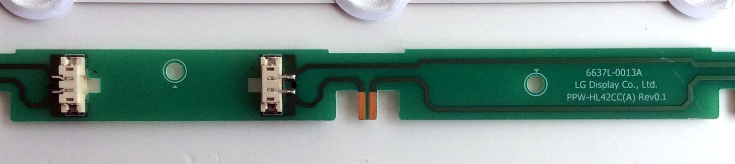 KIT DE LED`S PARA TV (12 PIEZAS) / LG 42¨ ROW Rev0.8 2 L-TYPE 6916L-0882A / 42¨ ROW Rev0.8 2 R TYPE 6916L-0913A / 6916L-0913A / 6916L-0882A / 6637-0013A / PPW-HL42CC(A) Rev0.1 / PANEL LC420DUN (SE)(U2) / MODELO 42LM3400-UC AWMWLUR - Imagen 6