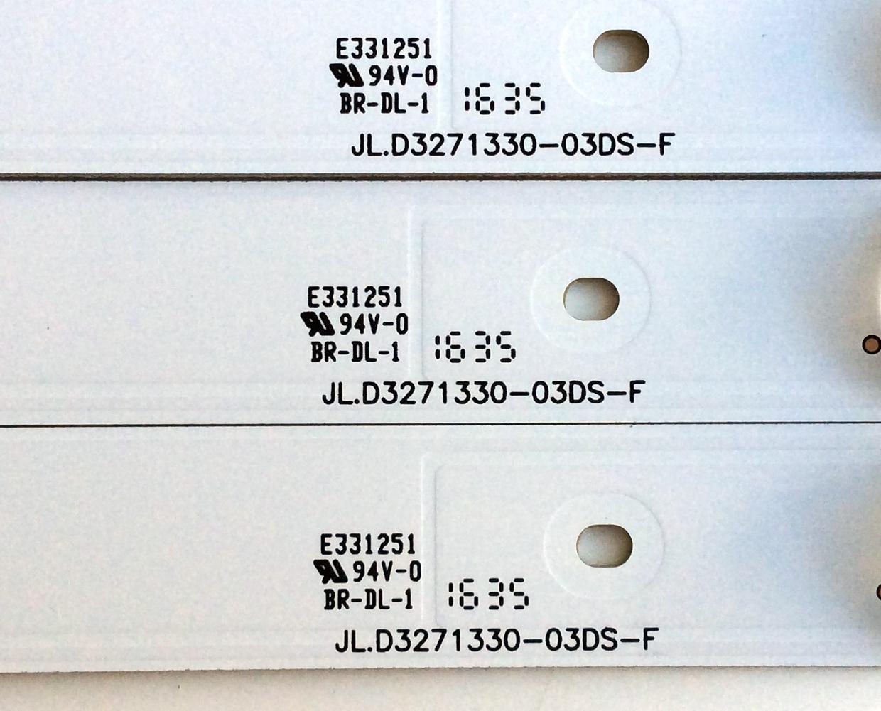 KIT DE LED´S PARA TV (3 PIEZAS) / HISENSE JL.D3271330-03DS-F / 1146380 / E331251 / 1146380 C 13BH3133B1 D160906 / PANEL JHD315-DH-E81 / MODELO 32H3B1 - Imagen 4