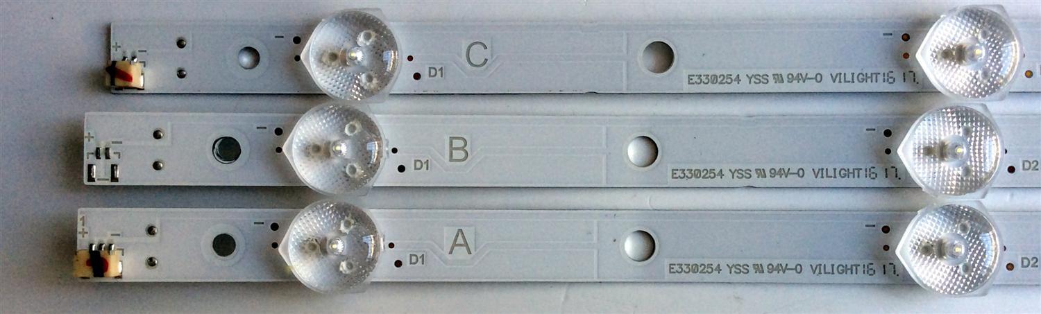 KIT DE LED´S PARA TV (3 PIEZAS) VIZIO IC-B-VZAA39D690 / IC-B-VZAA39D690A / IC-B-VZAA39D690B / IC-B-VZAA39D690C / E330254 / SC3S / 098101003125 / 098101003126 / 098101003127 / PANEL T390XVN01.0 / MODELO D390HN-E0 - Imagen 5
