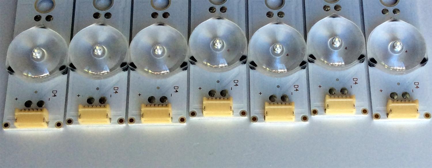 KIT DE LED´S PARA TV (7 PIEZAS) / HISENSE SVH420AB2 / SVH420AB3_REV02_4LED_160601 / 1172946 / PANEL HD426K3U51-T1\S2\GM\ROH / MODELO 43H6D - Imagen 4