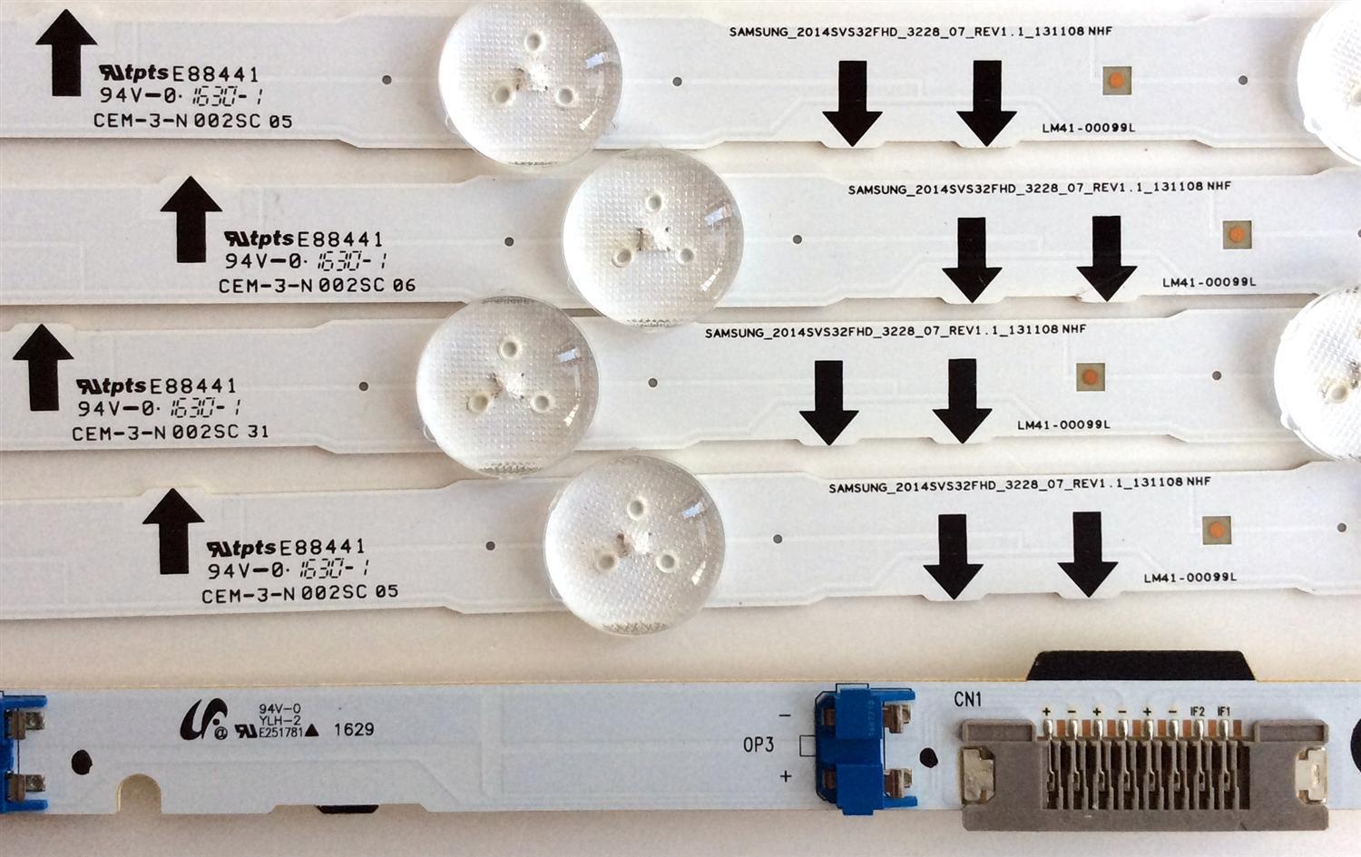 KIT DE LED´S PARA TV (4 PIEZAS) / SAMSUNG 30442A / SAMSUNG_2014SVS32FHD_3228_07_REV1.1_131108 / LM41-00099L / CEM-3-N 002SC 31 / PANEL GJ032BGE-R2 RR01 / MODELO UN32J5500AFXZA XC43 - Imagen 5