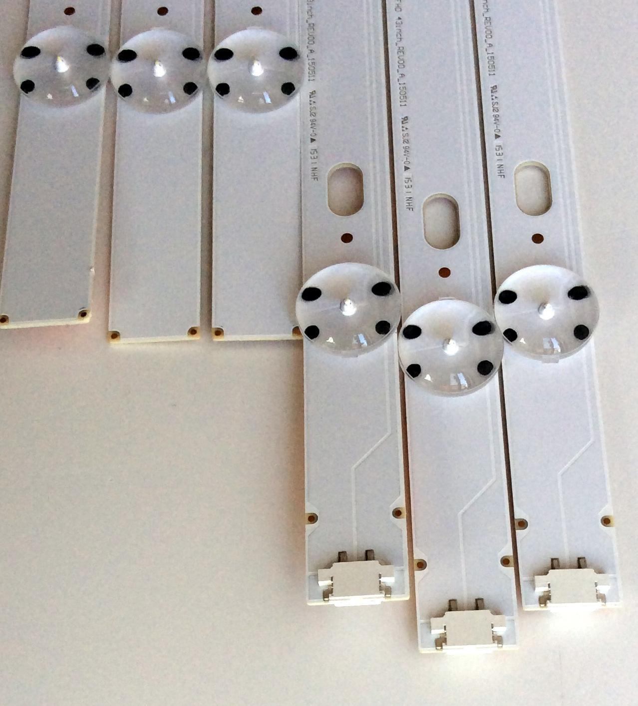 KIT DE LED´S PARA TV (6 PIEZAS) / LG 43INCH_REV00_A_150511 / 43INCH_REV00_B_150511 / LGE_WICOP_FHD / LF51_FHD_A / 0962A / 0962B / PANEL NC430DUE-SADP1 / MODELOS 43LF5100-UA BUSYLJM / 43LF5100-UA - Imagen 6