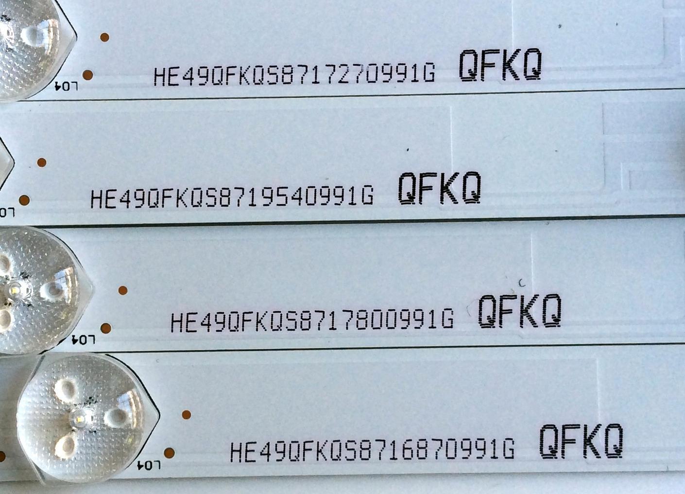 KIT DE LED´S PARA TV (4 PIEZAS) / INSIGNIA 1181835 / 121MA31RR-B1 / HE490FK05871 / E355813 / HISENSE_49_HD4900F-B71_4X10_3030C_V0_2015_08_26 / PANEL HD490K3F81-L1\S0\BBY\GM\ROH 218273 / MODELO NS-49DR420NA18 - Imagen 4