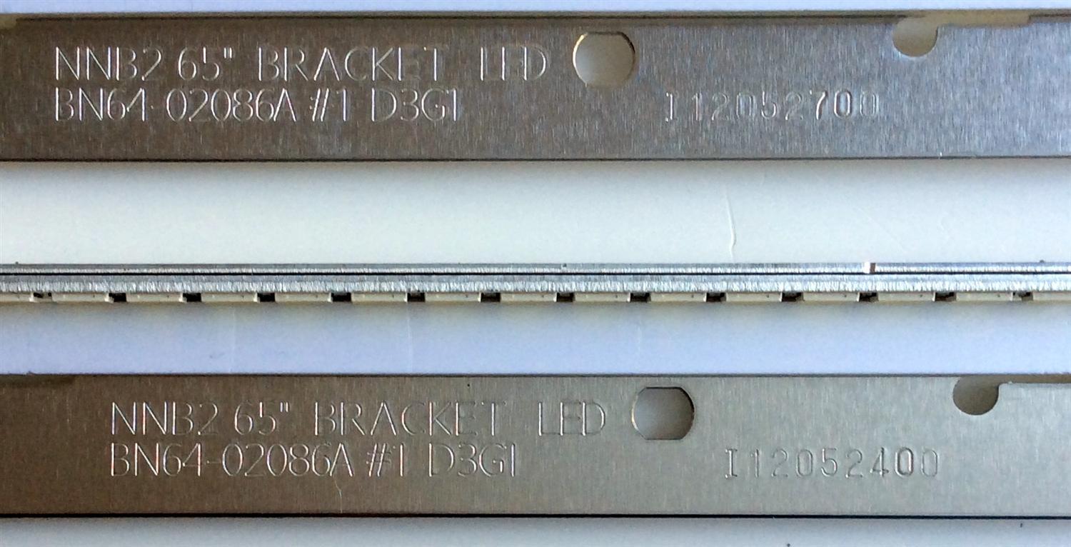 KIT DE LED´S PARA TV (2 PIEZAS) / SAMSUNG BN64-02086A / NNB2 65¨ BRACKET LED #1 D3G1 / 12052700 / 12052400 / PANEL CY-FE650DSAV2V / FE650DSA-V2 / MODELO LH65MEBPLGA / ZA AH01 - Imagen 4