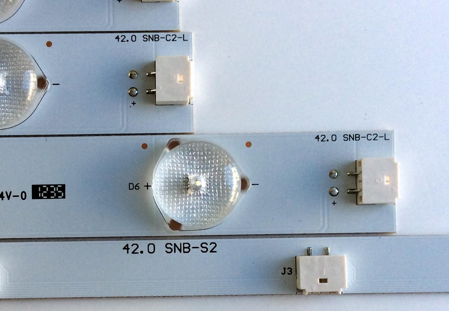 KIT DE LED´S PARA TV (16 PIEZAS) / VIZIO 42.0 SNB-C2-R / 42.0 SNB-C2-L / 42.0 SNB-S2 / YMGB23F6B006-F46 / PANEL`S TPT420H2-HVN01 REV:C1E / TPT420H2-HVN01 / MODELOS E420I-A1 LTYWNRDN / E420I-A1 LTYWNRDP / E420I-A1 LTYWNRAP / E420I-A1 LTMWNRDN - Imagen 3