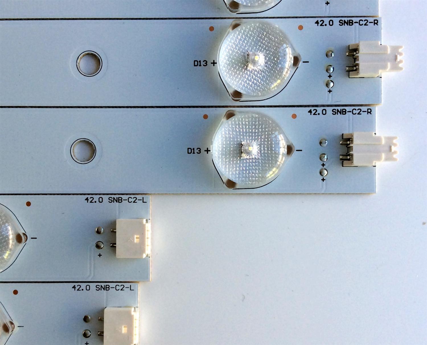 KIT DE LED´S PARA TV (16 PIEZAS) / VIZIO 42.0 SNB-C2-R / 42.0 SNB-C2-L / 42.0 SNB-S2 / YMGB23F6B006-F46 / PANEL`S TPT420H2-HVN01 REV:C1E / TPT420H2-HVN01 / MODELOS E420I-A1 LTYWNRDN / E420I-A1 LTYWNRDP / E420I-A1 LTYWNRAP / E420I-A1 LTMWNRDN - Imagen 4
