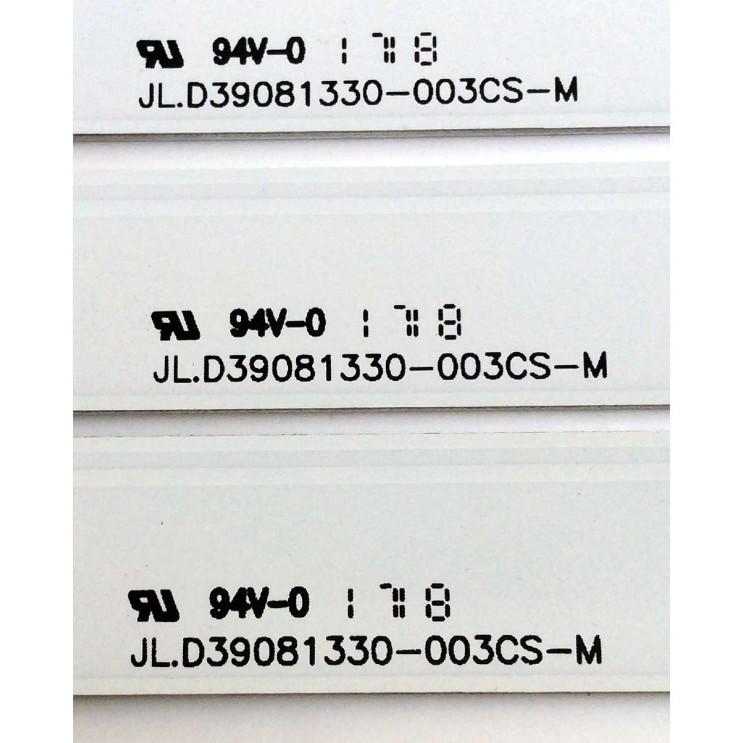 KIT DE LED´S PARA TV (3 PIEZAS) HISENSE JL.D39081330-003CS-M / 1175293 / 18B G4 B 32 B1 D170517 / PANEL`S JHD390N2F51\S0\FM\ROH / JHD390N2F51\SO\FM\ROH 214304 / MODELO 39H5D - Imagen 2