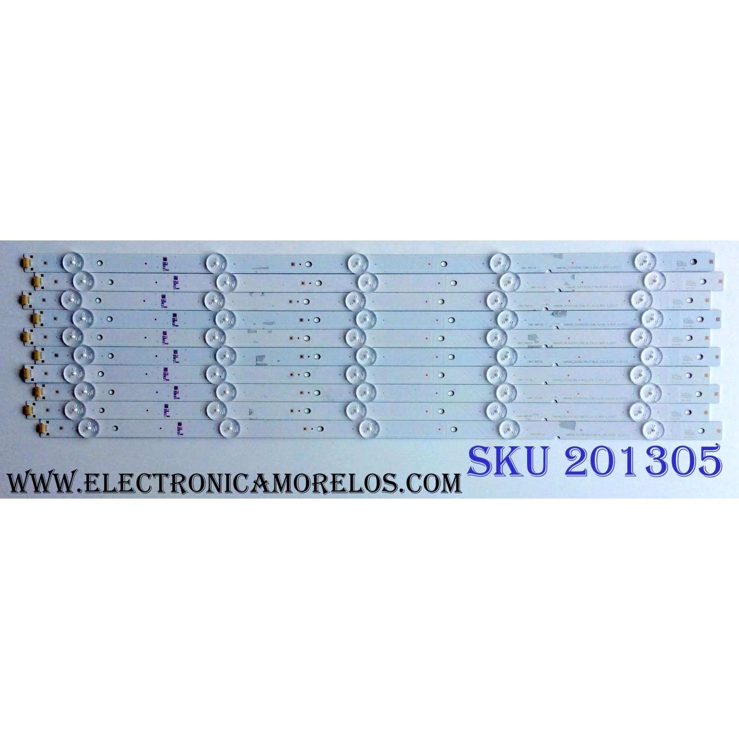 KIT DE LED´S PARA TV (10 PIEZAS) / HISENSE 1174600 / LM41-00213A / SAMSUNG_2015CHI550_FCOM_05_E33_15_REV1.0_151117 / E166702 / PANEL'S HD550K3F81-TX\S2\GM\ROH / HD550K3F81-TX\S3\GM\ROH / MODELO 55H4D / NS-55D420NA18