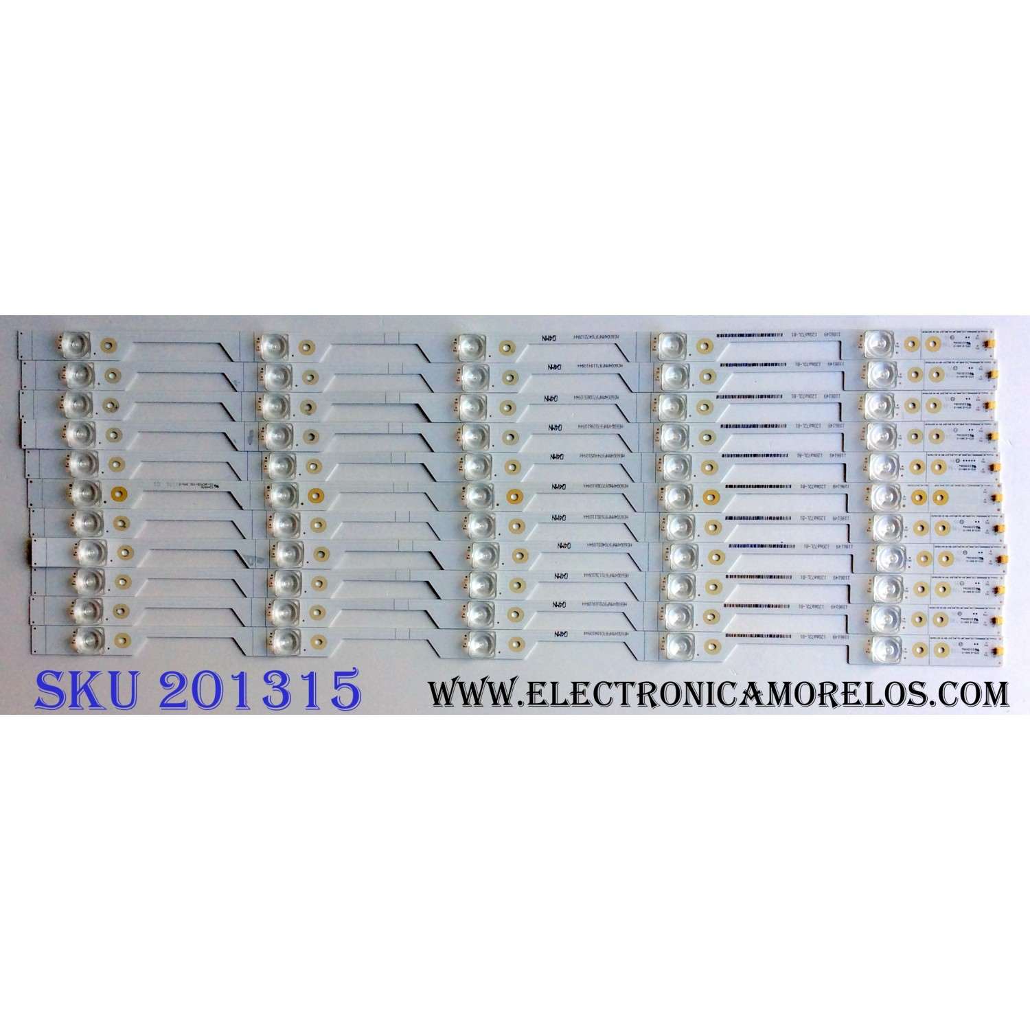KIT DE LED´S PARA TV (11 PIEZAS) SHARP HISENSE_60_HD600N3U22_11X5_3030C_D6T-2D1_W19_5S1P REV.V0 / 1186149 / 120MA72L-B1 / HE60Q4MNF97 / PANEL`S HD600N3U23\XP\S0\GM\CKD\ROH / HD600N3U23 / MODELO LC-60P6070U