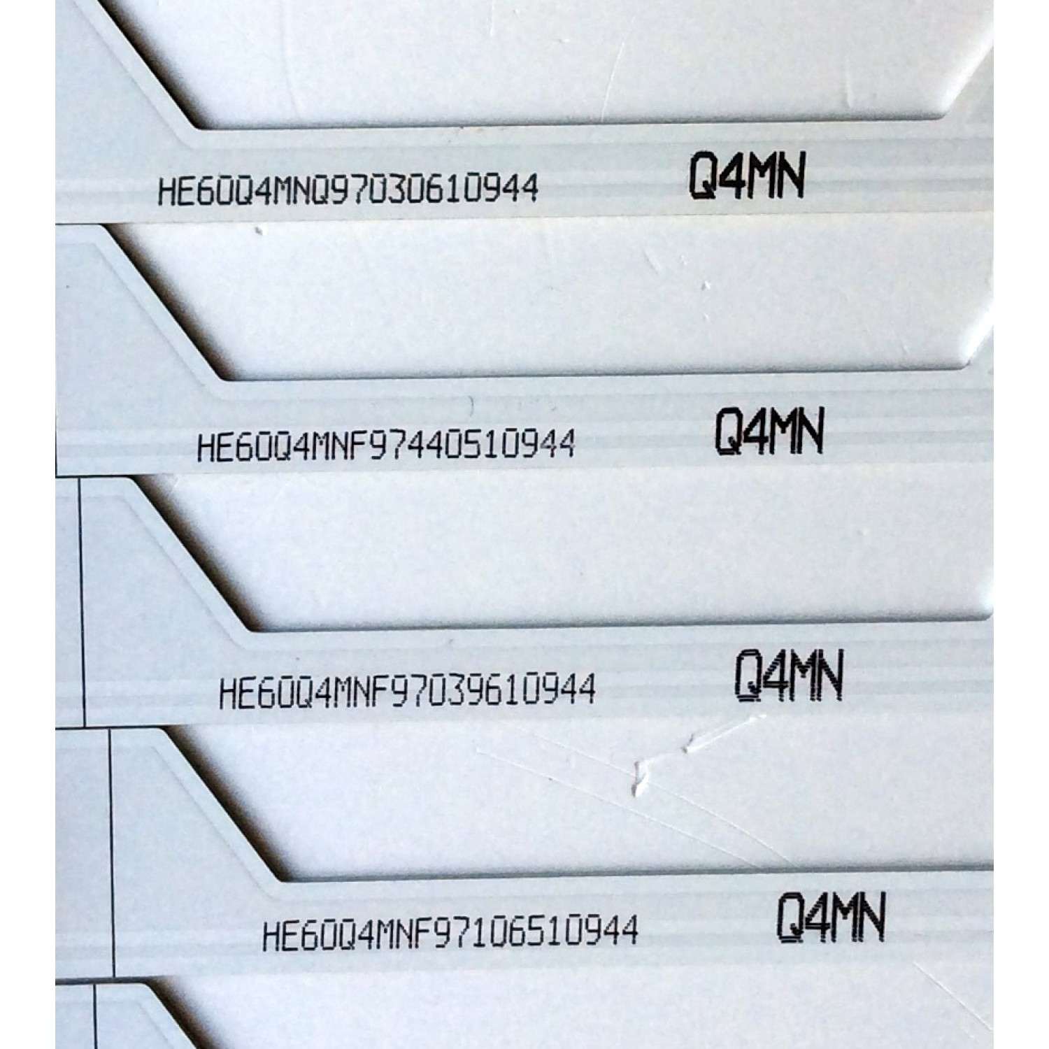KIT DE LED´S PARA TV (11 PIEZAS) SHARP HISENSE_60_HD600N3U22_11X5_3030C_D6T-2D1_W19_5S1P REV.V0 / 1186149 / 120MA72L-B1 / HE60Q4MNF97 / PANEL`S HD600N3U23\XP\S0\GM\CKD\ROH / HD600N3U23 / MODELO LC-60P6070U - Imagen 4