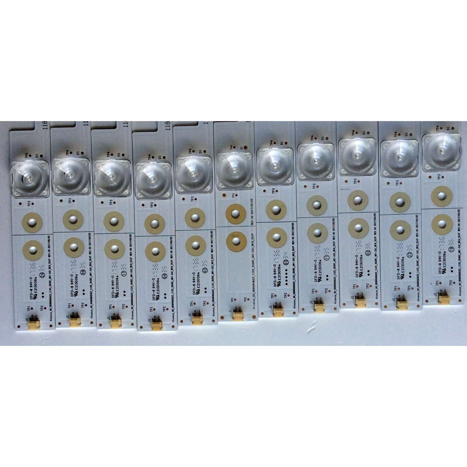 KIT DE LED´S PARA TV (11 PIEZAS) SHARP HISENSE_60_HD600N3U22_11X5_3030C_D6T-2D1_W19_5S1P REV.V0 / 1186149 / 120MA72L-B1 / HE60Q4MNF97 / PANEL`S HD600N3U23\XP\S0\GM\CKD\ROH / HD600N3U23 / MODELO LC-60P6070U - Imagen 5
