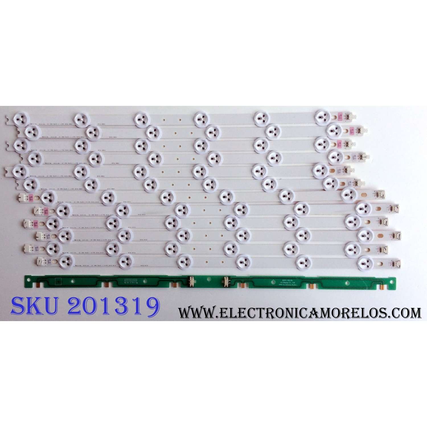 KIT DE LED`S PARA TV (12 PIEZAS) / LG 42¨ ROW Rev0.8 2 L-TYPE 6916L-0882A / 42¨ ROW Rev0.8 2 R TYPE 6916L-0913A / 6916L-0913A / 6916L-0882A / 6637-0013A / PPW-HL42CC(A) Rev0.1 / PANEL LC420DUN (SE)(U2) / MODELO 42LM3400-UC AWMWLUR