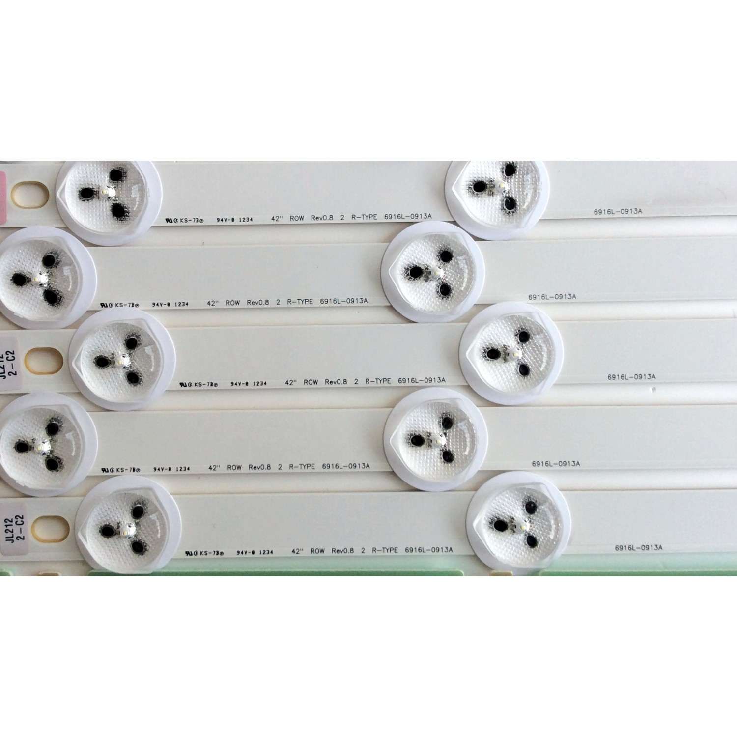 KIT DE LED`S PARA TV (12 PIEZAS) / LG 42¨ ROW Rev0.8 2 L-TYPE 6916L-0882A / 42¨ ROW Rev0.8 2 R TYPE 6916L-0913A / 6916L-0913A / 6916L-0882A / 6637-0013A / PPW-HL42CC(A) Rev0.1 / PANEL LC420DUN (SE)(U2) / MODELO 42LM3400-UC AWMWLUR - Imagen 2