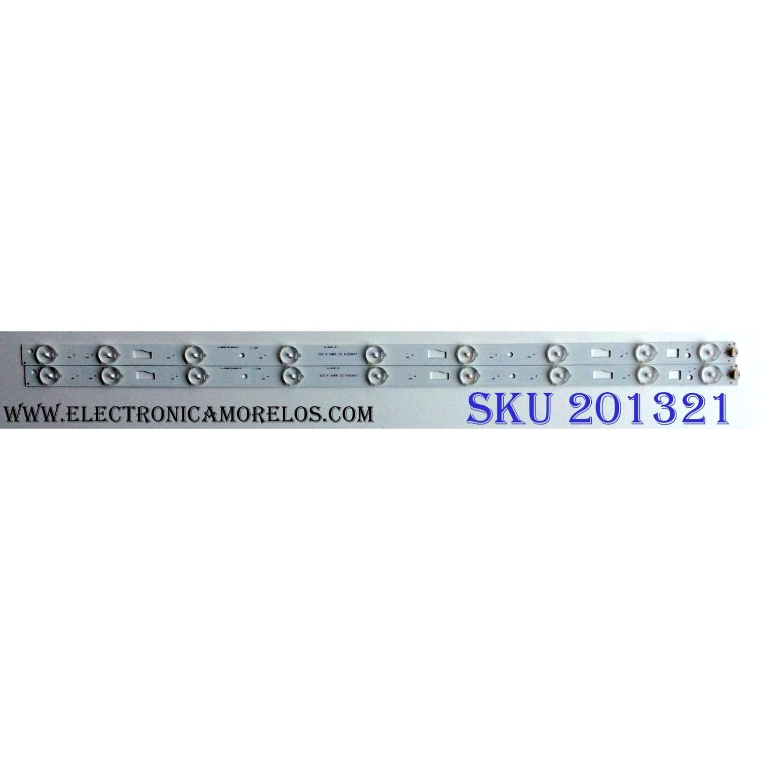 KIT DE LED`S PARA TV (2 PIEZAS) / INSIGNIA JL.D32091235-004CS-M / 4C-LB320T-JF2 / 130 M 04RR 32 N150417 / PANEL LVW320CSDX E13 V3 / MODELOS NS-32D220NA16
