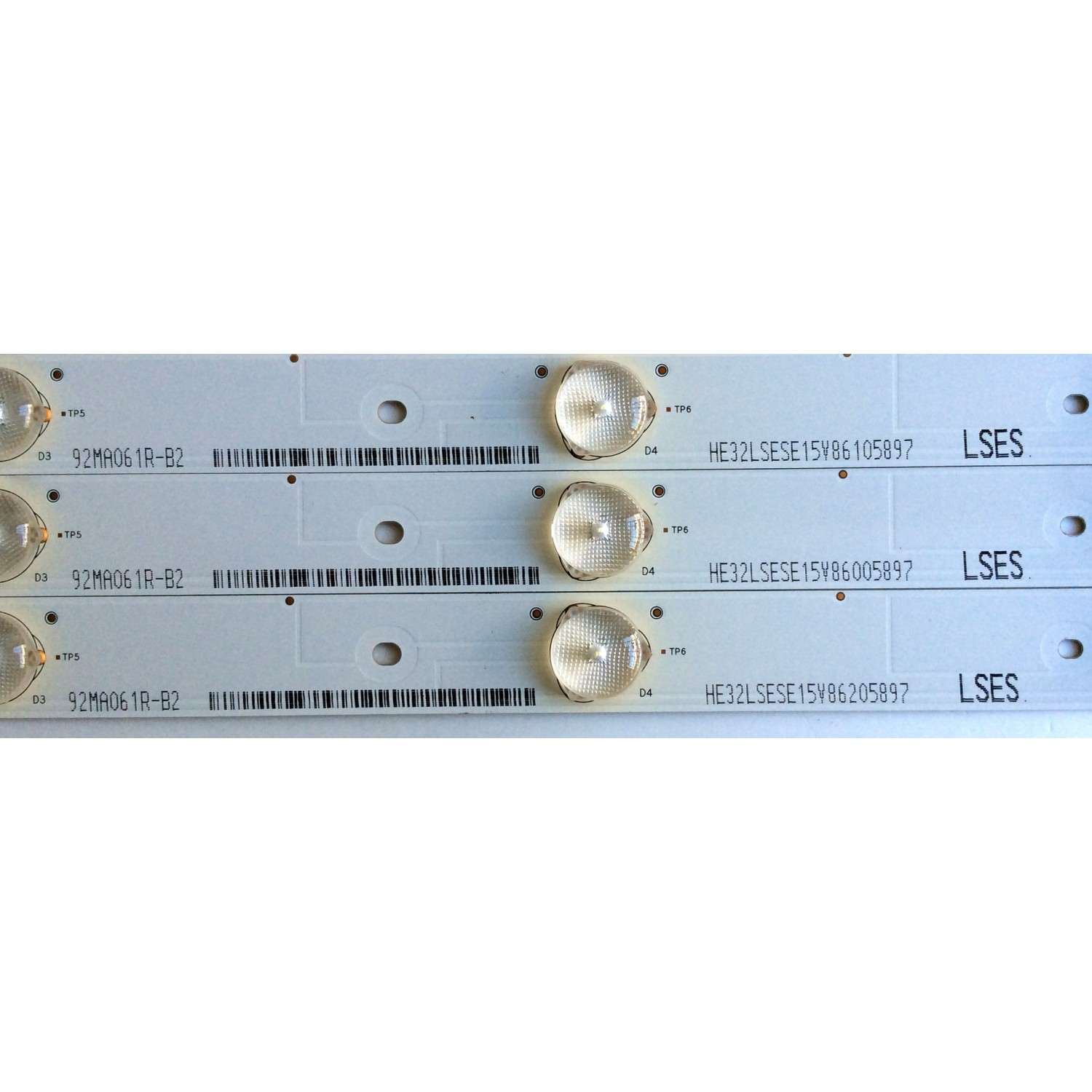 KIT DE LED´S PARA TV (3 PIEZAS) / INSIGNIA 1136774 / Hisense_32_HD315DH-B21_3x7_3030C_7S1P / E213009 / HE32LSESE15V86 / PANEL HD315DF-B71\S0\GM\ROH / MODELO NS-32D511NA15 Rev B - Imagen 2