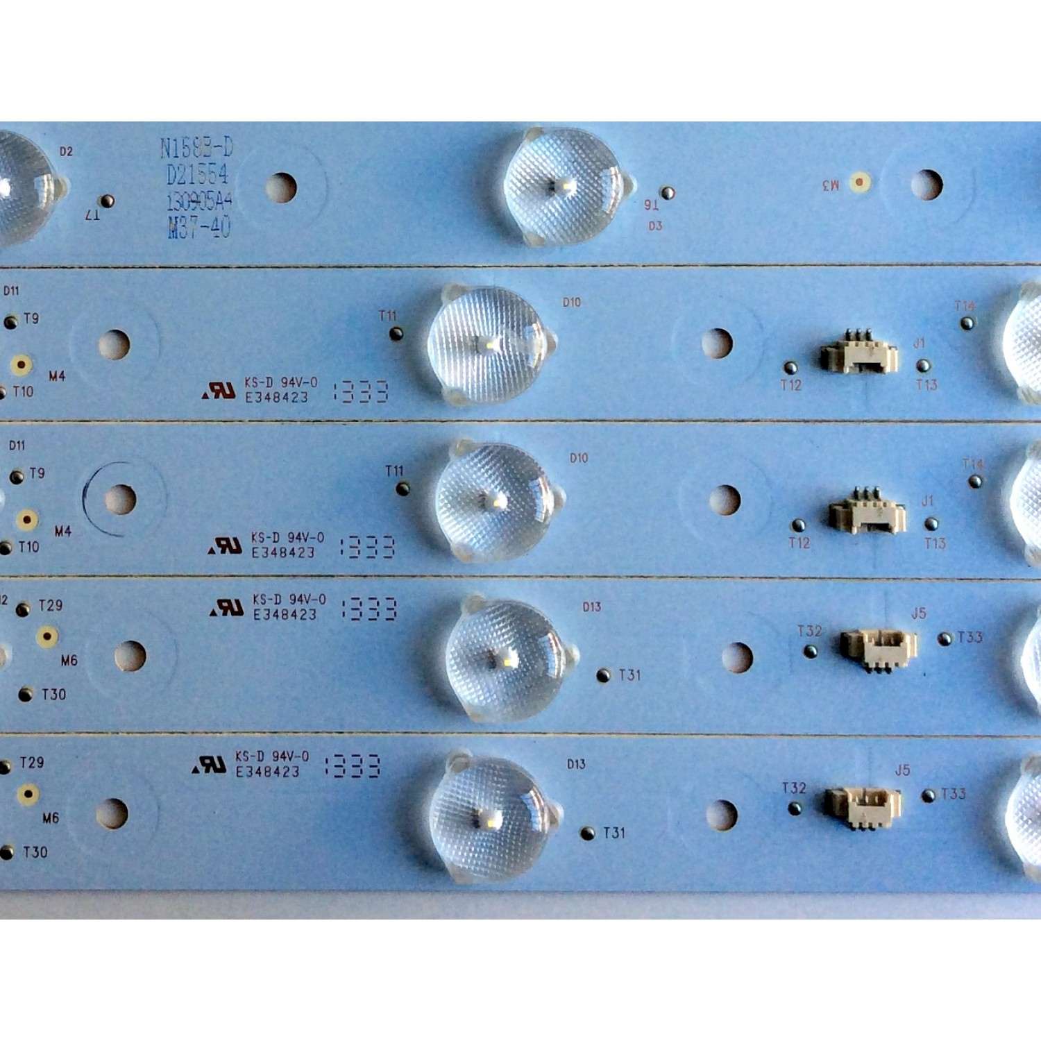 KIT DE LED´S PARA TV (8 PIEZAS) / PIONEER LED39D11-ZC14-01(C) / LED39D11-ZC14-02(C) / LED39D11-ZC14-03(C) / LED39D11-ZC14-04(C) / 30339011213 / 30339011214 / 30339011215 / 30339011216 / 130905A4 / M37-40 / E348423 / PANEL V390HJ1-P02 / MODELO PLE-3903FHD - Imagen 5