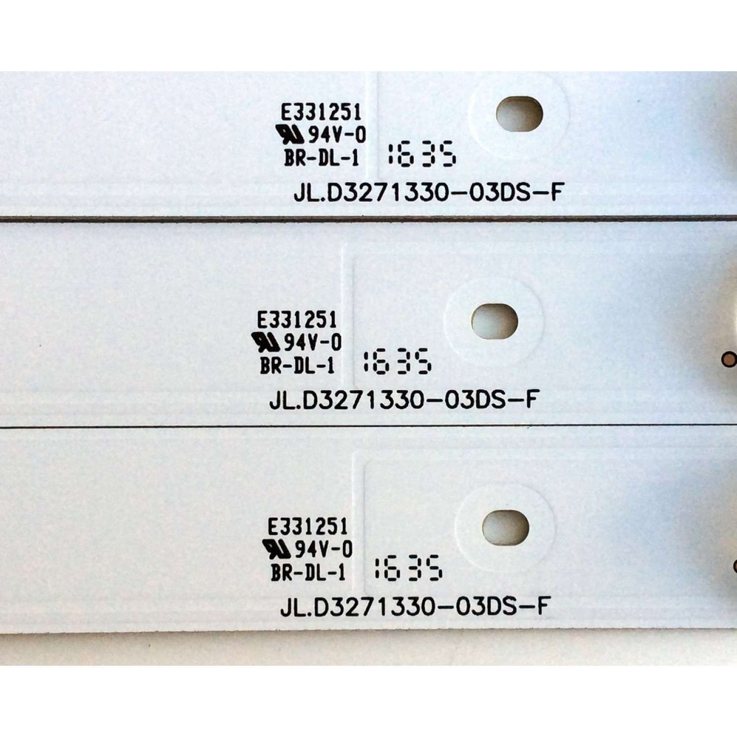 KIT DE LED´S PARA TV (3 PIEZAS) / HISENSE JL.D3271330-03DS-F / 1146380 / E331251 / 1146380 C 13BH3133B1 D160906 / PANEL JHD315-DH-E81 / MODELO 32H3B1 - Imagen 4