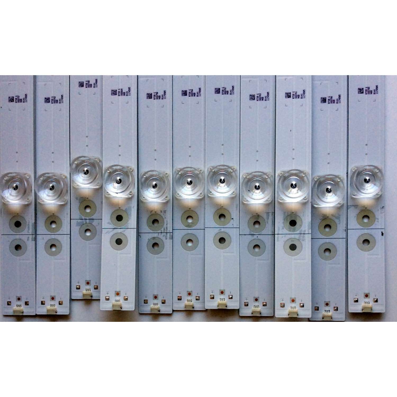 KIT DE LED´S PARA TV (11 PIEZAS) SHARP S_2017CHI600_FL30_05_HLD_REV1.0_LM41-00451A_170327 / 1174585 / R728 G / E166702 / PANEL`S HD600N3U21-L2\S0\GM\ROH / HD600N3U21 / MODELO LC-60P6070U - Imagen 2