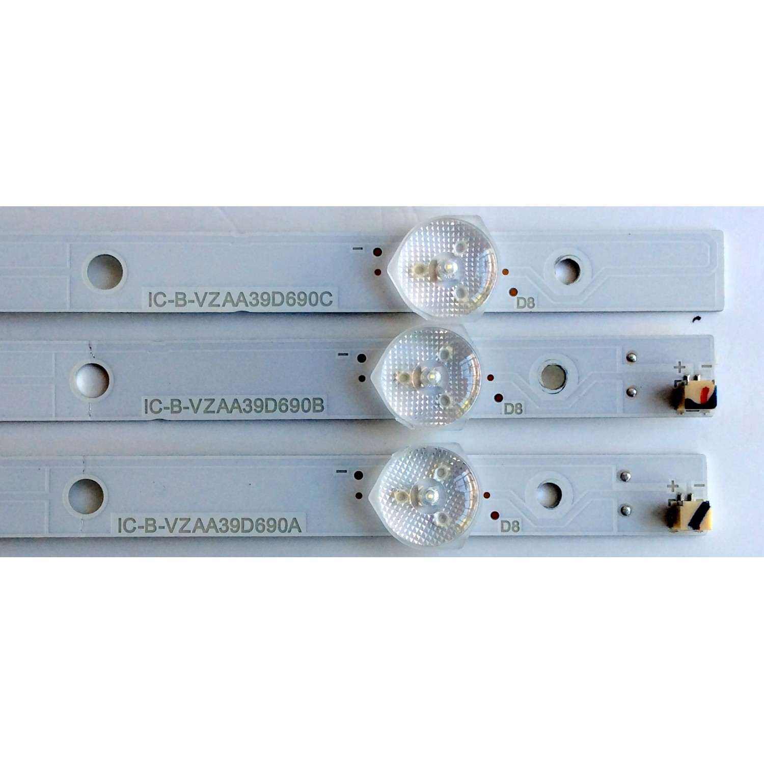 KIT DE LED´S PARA TV (3 PIEZAS) VIZIO IC-B-VZAA39D690 / IC-B-VZAA39D690A / IC-B-VZAA39D690B / IC-B-VZAA39D690C / E330254 / SC3S / 098101003125 / 098101003126 / 098101003127 / PANEL T390XVN01.0 / MODELO D390HN-E0 - Imagen 3