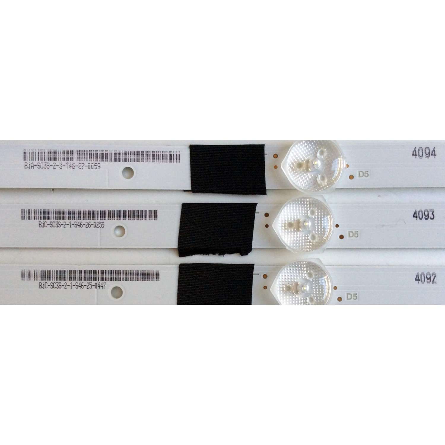 KIT DE LED´S PARA TV (3 PIEZAS) VIZIO IC-B-VZAA39D690 / IC-B-VZAA39D690A / IC-B-VZAA39D690B / IC-B-VZAA39D690C / E330254 / SC3S / 098101003125 / 098101003126 / 098101003127 / PANEL T390XVN01.0 / MODELO D390HN-E0 - Imagen 2