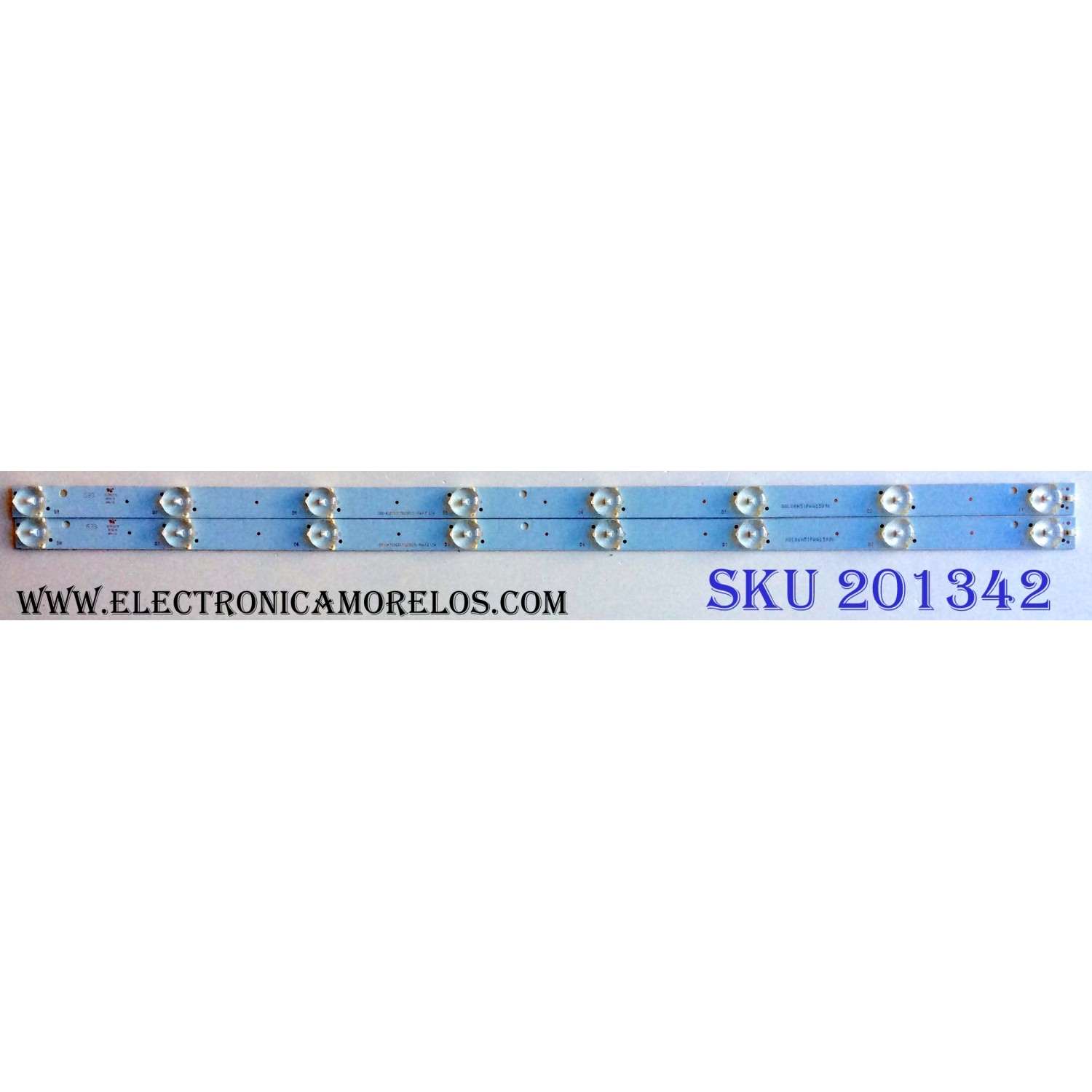 KIT DE LEDS PARA TV COBIA ORIGINAL 2 PIEZAS / NUMERO DE PARTE CRH-K323535T020857L-Rev1.0 / CRH-K323535T020857L / A8L06H51PAA1599K / E199273 / PFR-4 / PANEL CNC32HD720 / MODELO CLEDTV3214SM