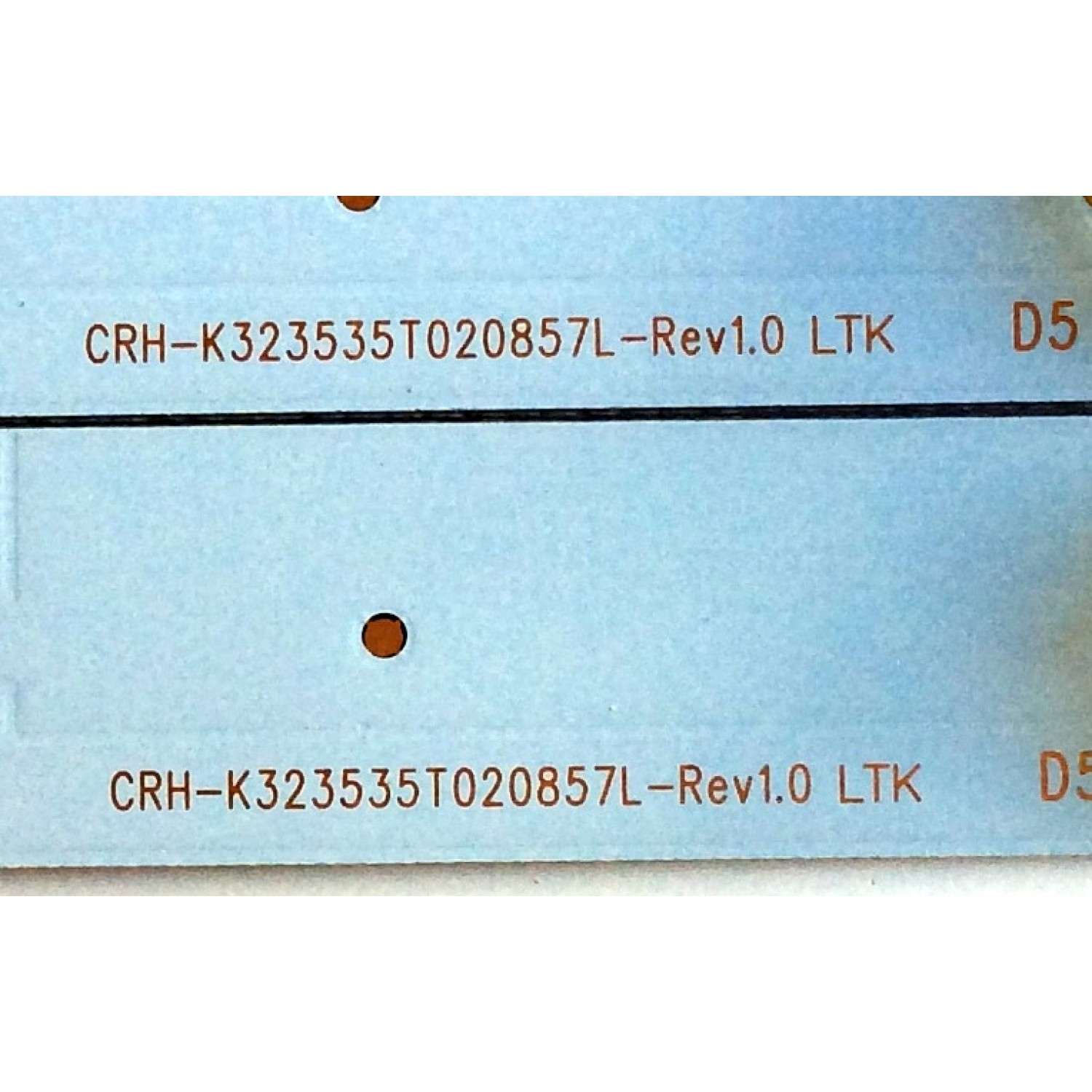 KIT DE LEDS PARA TV COBIA ORIGINAL 2 PIEZAS / NUMERO DE PARTE CRH-K323535T020857L-Rev1.0 / CRH-K323535T020857L / A8L06H51PAA1599K / E199273 / PFR-4 / PANEL CNC32HD720 / MODELO CLEDTV3214SM - Imagen 2