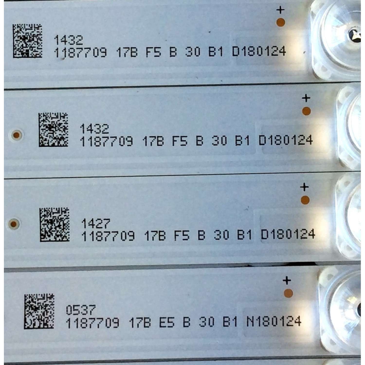 KIT DE LED´S PARA TV (12 PIEZAS) / HISENSE JL.D65061330-003FS-M_V02 / 1187709 / 0527 / 1187709 / 17B / E5 / B / 30 / B1 / N180124 / PANEL HD650S1U51\S1\GM\CKD\ROH / MODELOS 65H6D / 65H6E - Imagen 3