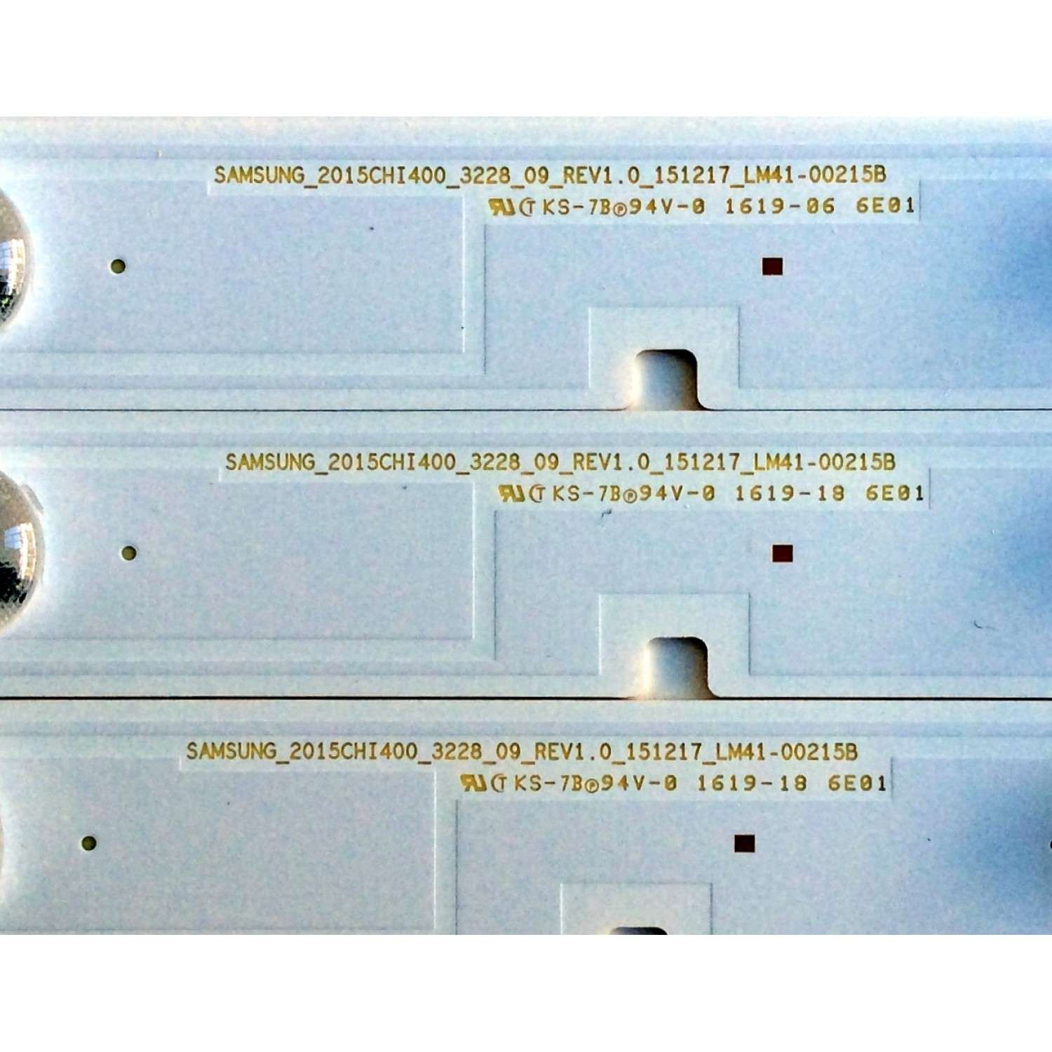 KIT DE LED´S PARA TV ((SOLO 3 PIEZAS)) / HISENSE 1156800 / SAMSUNG_2015CHI400_3228_09_REV1.0_151217_LM41-00215B / LM41-0215B / PANEL HD400DF-E34 / MODELO  - Imagen 2