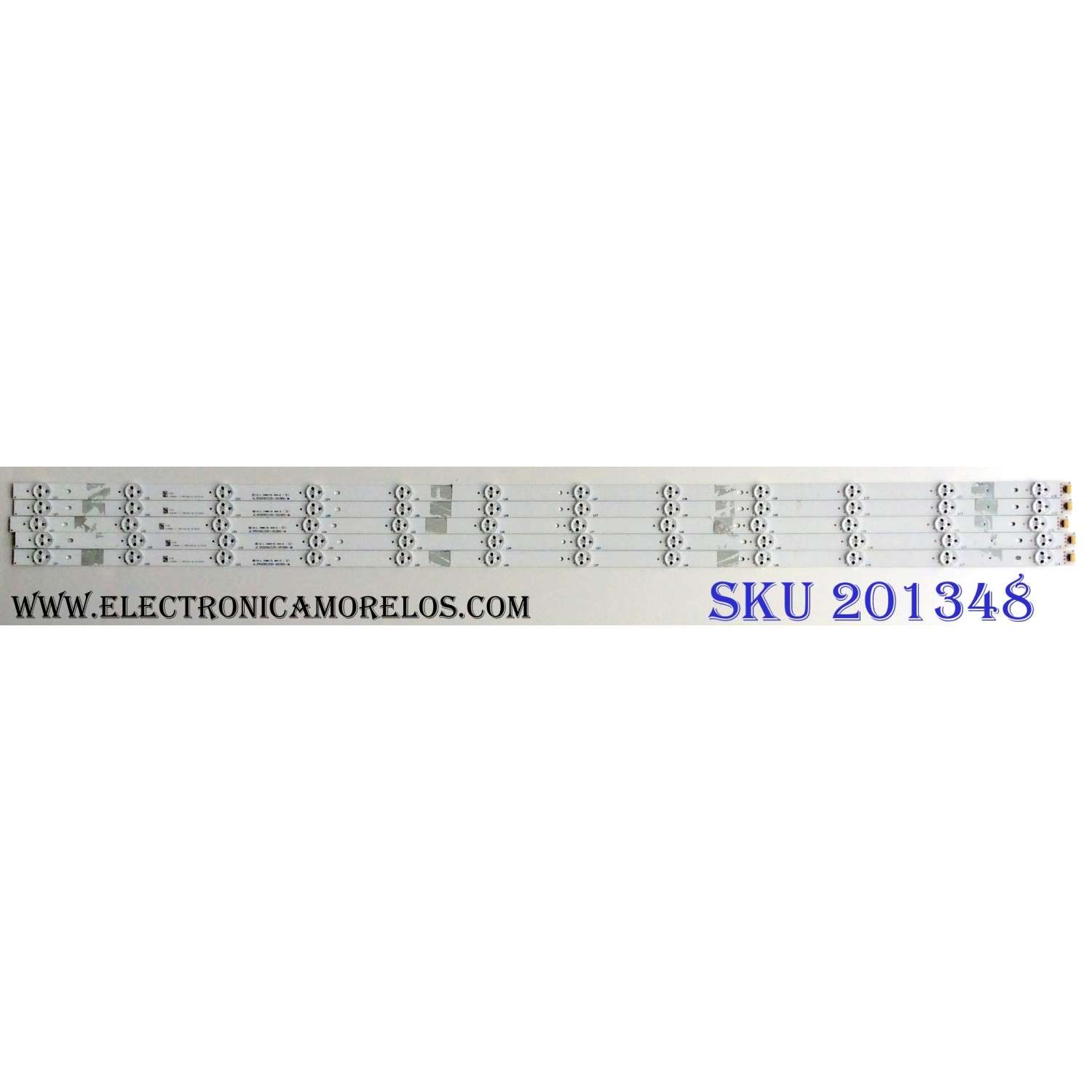 KIT DE LED´S PARA TV (5 PIEZAS) / HISENSE JL.D50062330-003BS-M / 1156991 / PANEL HD500DU-B53 / MODELO 50H8C