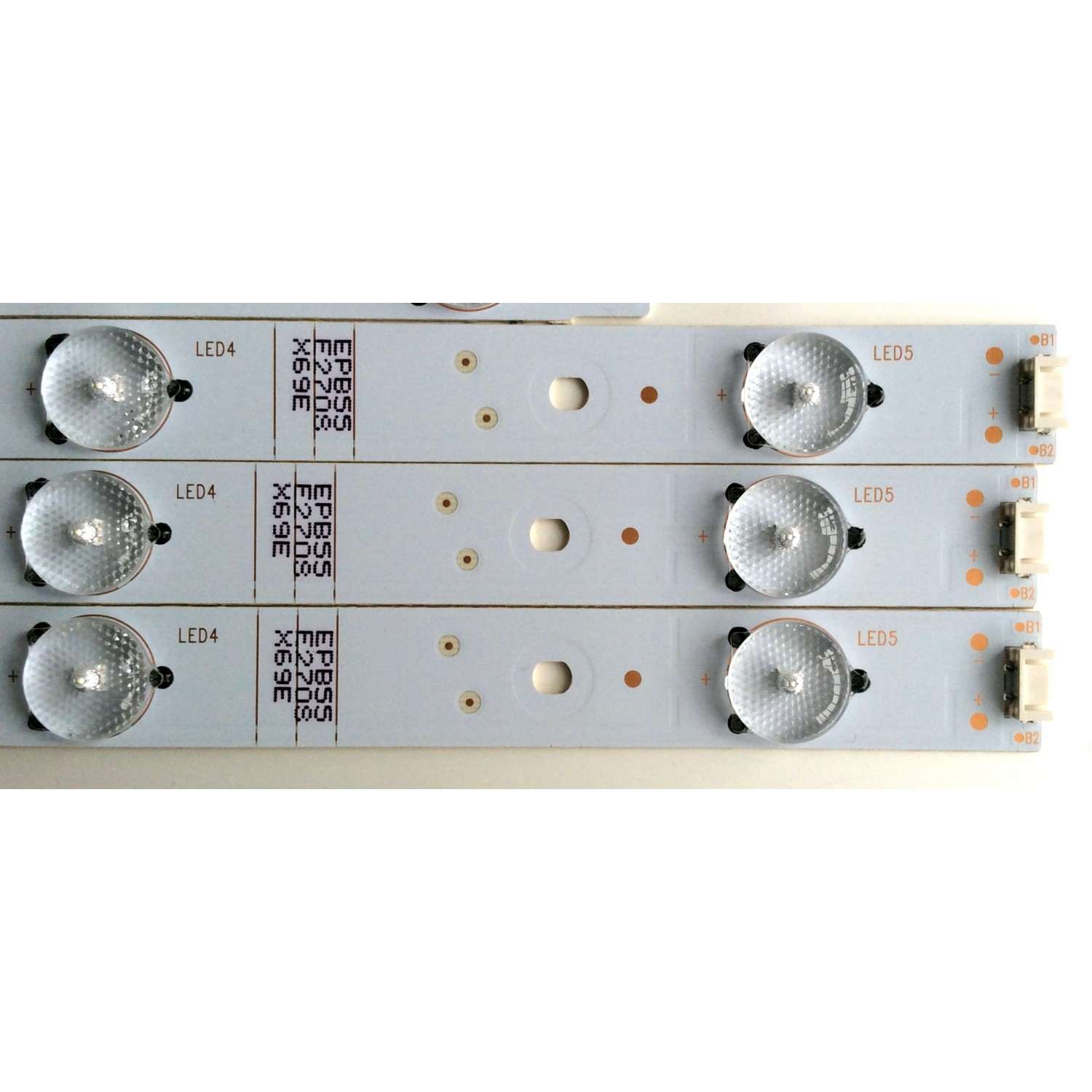 KIT DE LED´S PARA TV LG (6 PIEZAS) NUMERO DE PARTE 5835-W40001-RP20 / 5835-W40001-LP20 / VER0.0 / 10-10126A-02A / 10-10125A-03A / PANEL RDL400FY(QD0-406)REV.00 / MODELO 40LH500-UA - Imagen 2