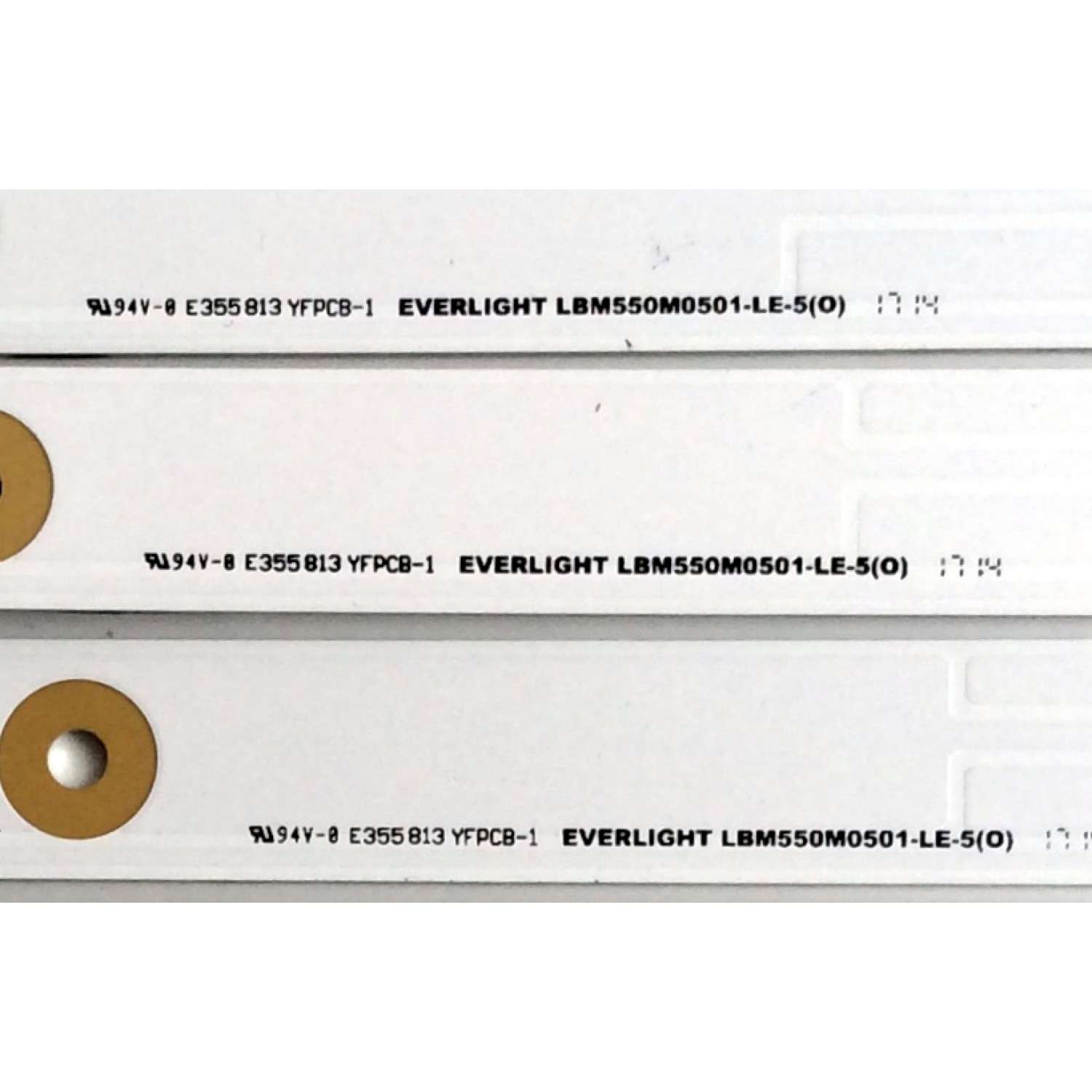 KIT DE LED´S PARA TV (SOLO 9 PIEZAS) / HISENSE LBM550M0501-LE-5(0) / 1173047 / B021ZM60 / E355813 YFPCB-1 / PANEL`S HD550K3U51\S6\GM\ROH / HD550K3U51 / MODELOS FM55H6D / 55H6D - Imagen 3