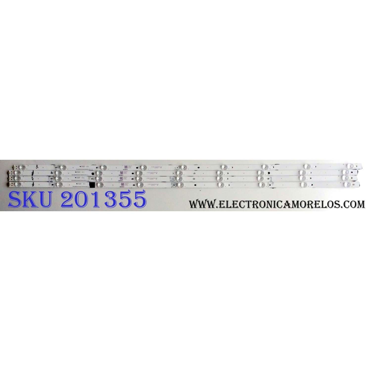 KIT DE LED´S PARA TV (4 PIEZAS) / HISENSE CRH-BK50S1U51S3030T040979G-REV1.0 / M13AY162J21D823-B1 / 1190189 / PANEL`S HD500S1U01\S1\GM\CKD\ROH / HD500S1U01 / MODELO 50H6E