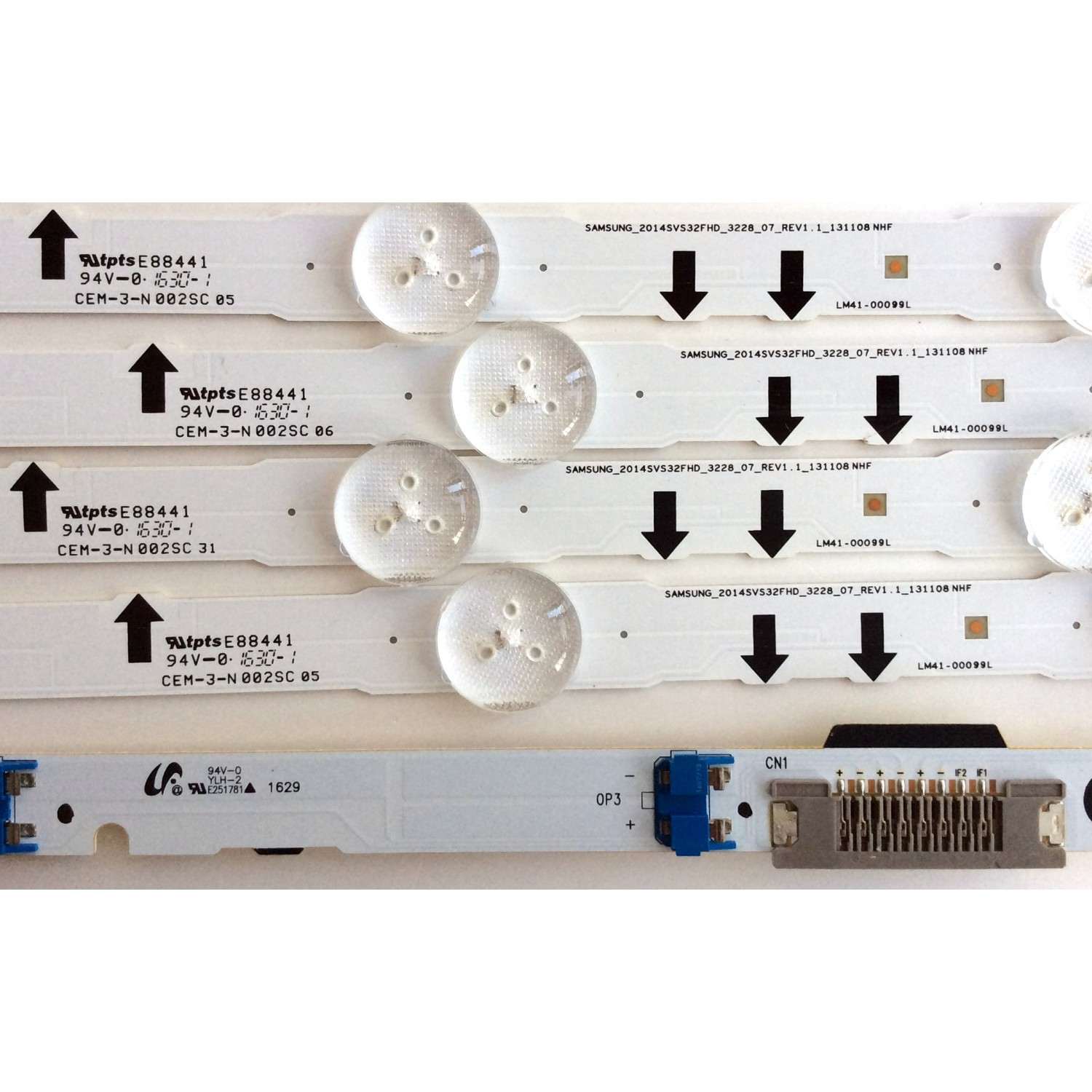KIT DE LED´S PARA TV (4 PIEZAS) / SAMSUNG 30442A / SAMSUNG_2014SVS32FHD_3228_07_REV1.1_131108 / LM41-00099L / CEM-3-N 002SC 31 / PANEL GJ032BGE-R2 RR01 / MODELO UN32J5500AFXZA XC43 - Imagen 5