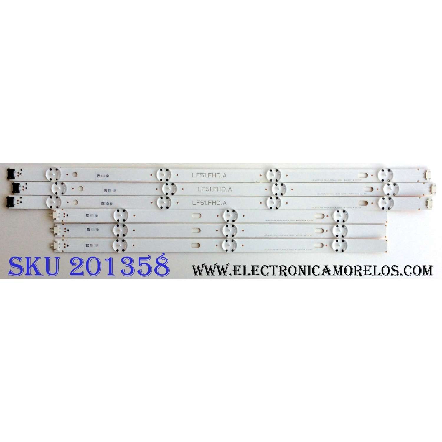 KIT DE LED´S PARA TV (6 PIEZAS) / LG 43INCH_REV00_A_150511 / 43INCH_REV00_B_150511 / LGE_WICOP_FHD / LF51_FHD_A / 0962A / 0962B / PANEL NC430DUE-SADP1 / MODELOS 43LF5100-UA BUSYLJM / 43LF5100-UA