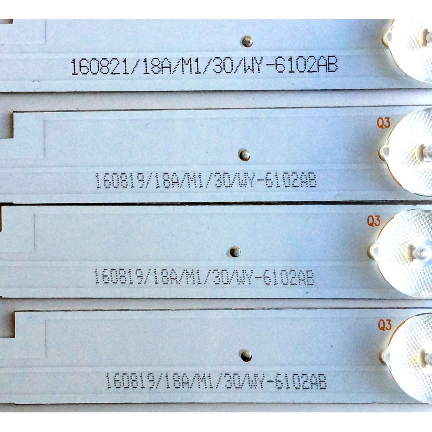 KIT DE LED´S PARA TV (4 PIEZAS) / AVERA LGL4949-3030JF-ES-106 / 160821/18A/M1/30/WY-6102AB / 160819/18A/M1/30/WY-6102AB / PANEL`S LSC490FJ01 / LSC490FJ01-W / MODELO 49EQX10 - Imagen 3